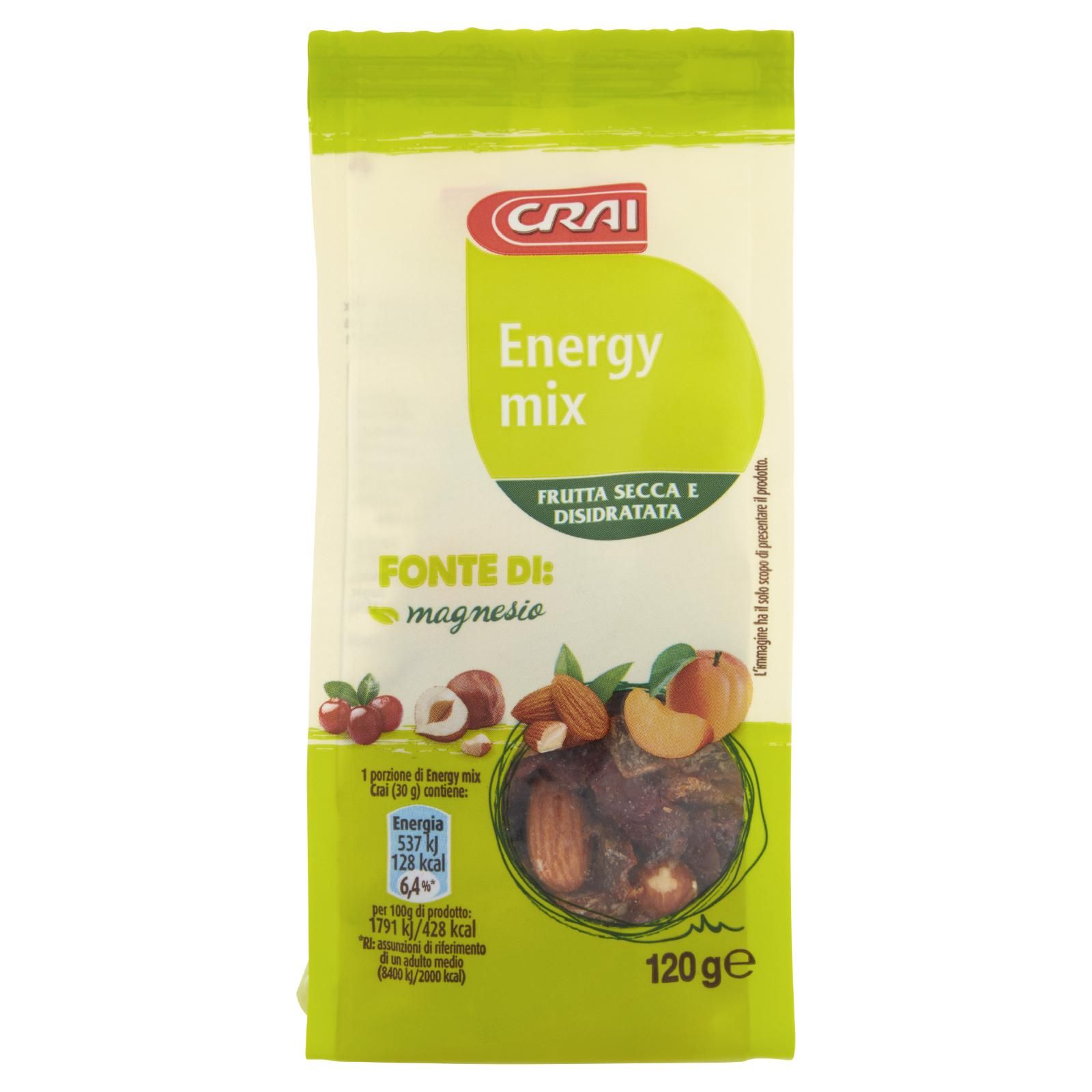 Crai Energy mix Frutta Secca E Disidratata 120 g