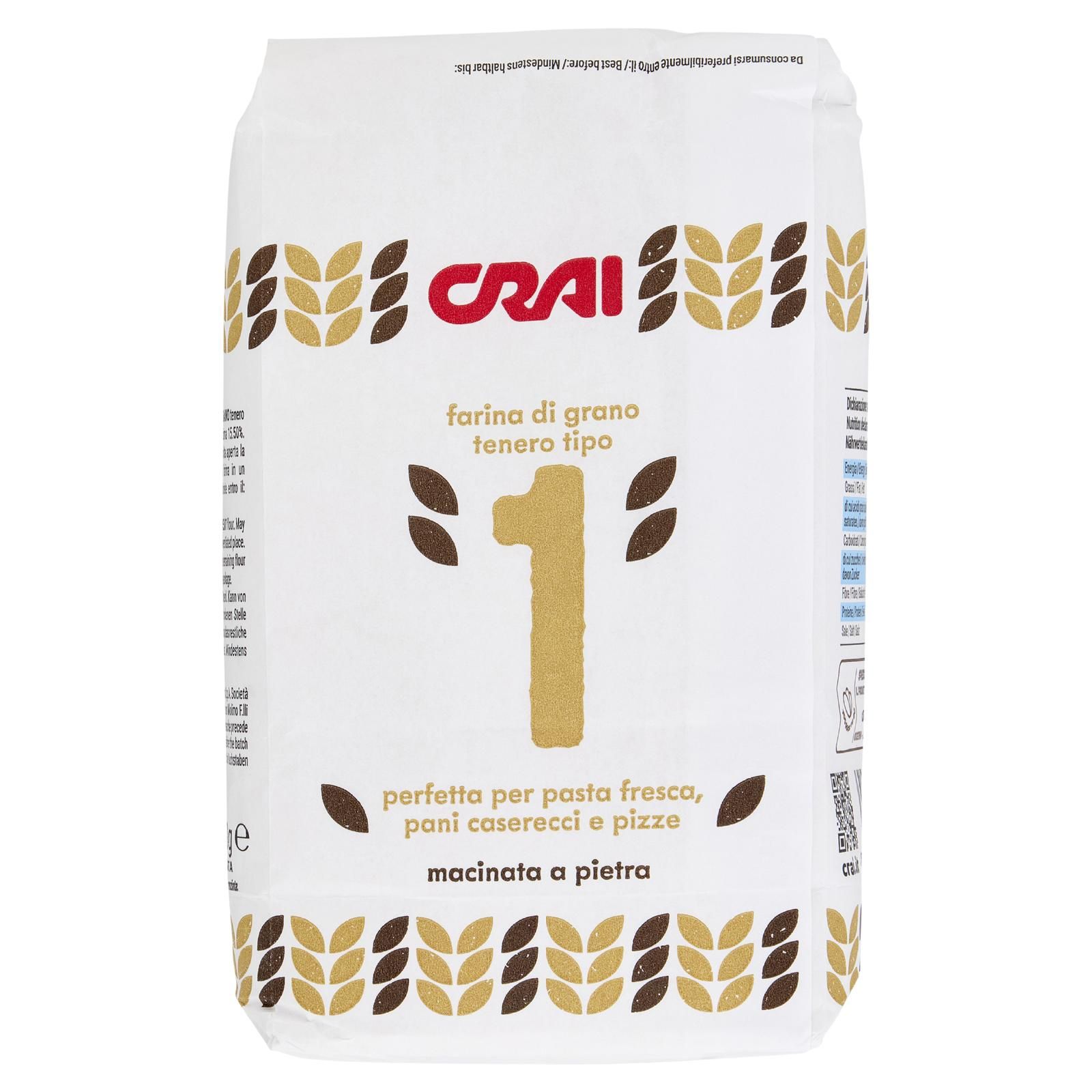Crai Farina tipo "1" di grano tenero 500 g