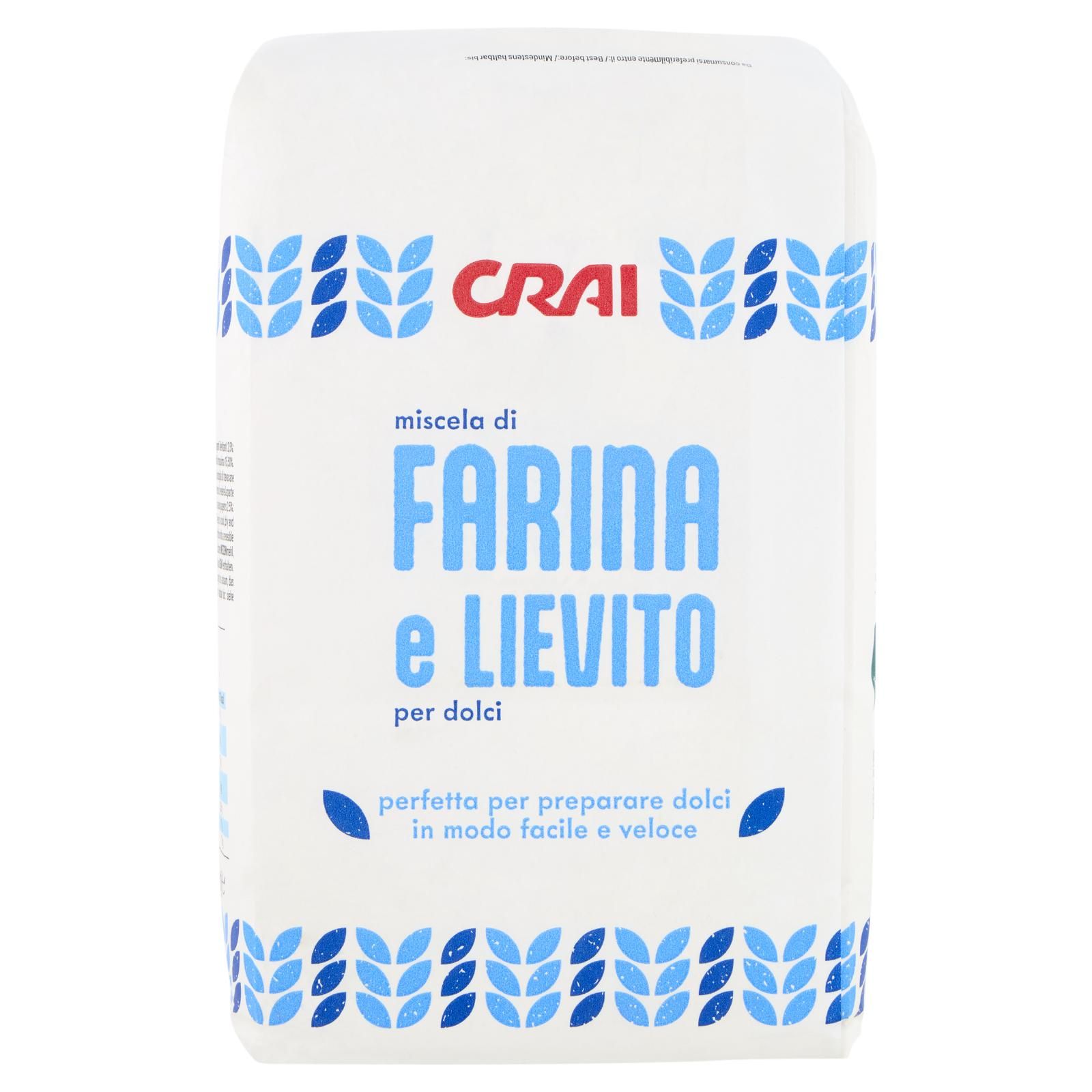 Crai miscela di Farina e Lievito per dolci 1000 g