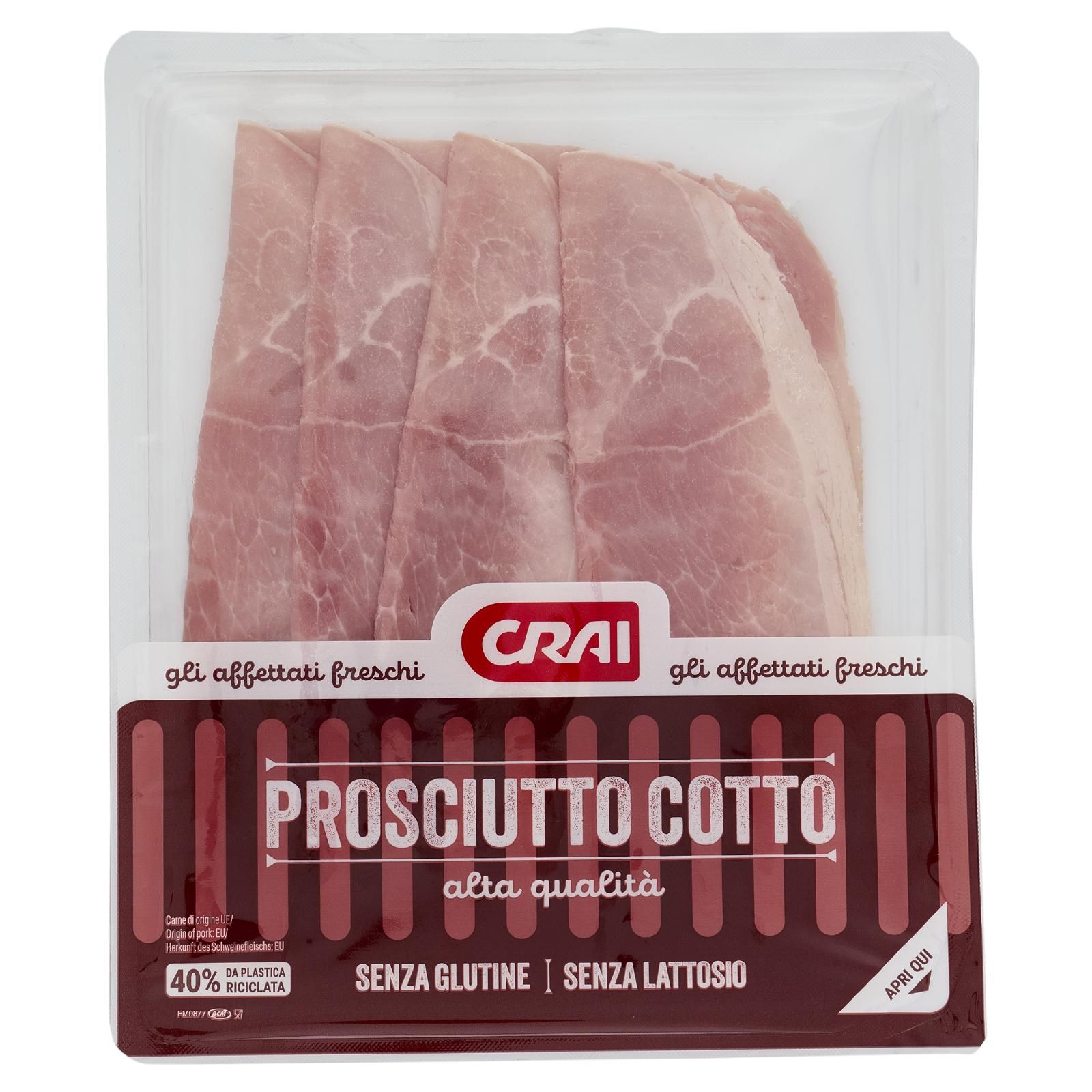 Crai Prosciutto Cotto alta qualità 120 g