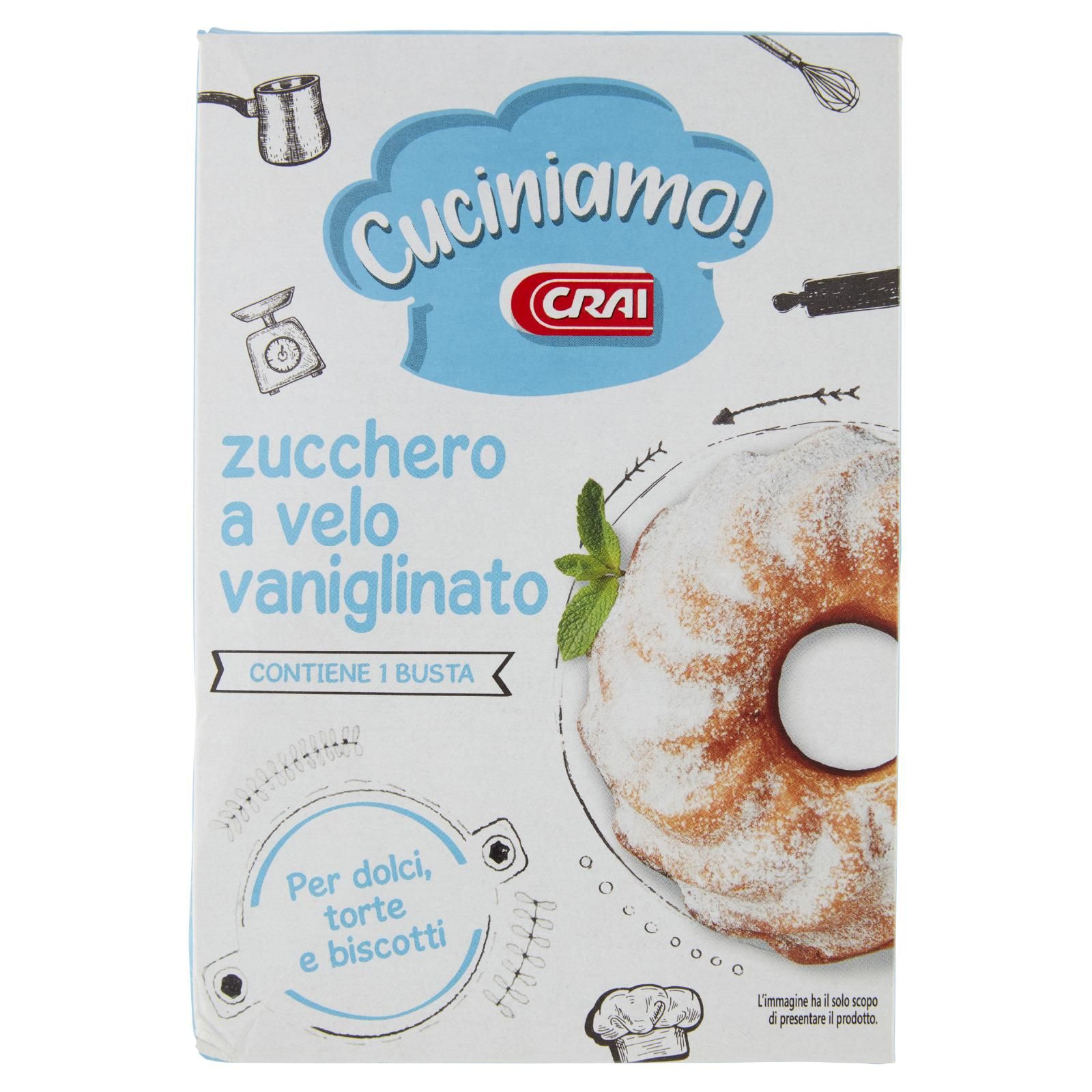 Crai Cuciniamo! zucchero a velo vaniglinato 125 g