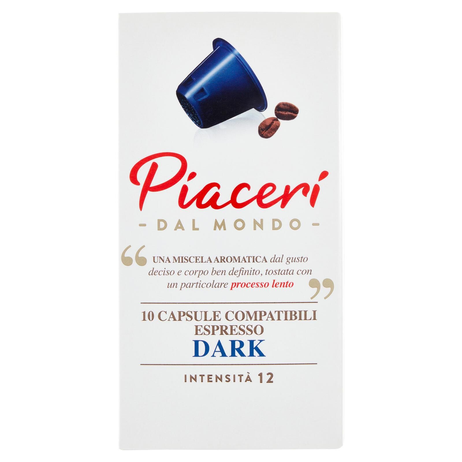 Piaceri dal Mondo Capsule Compatibili Espresso Dark 10 x 5 g
