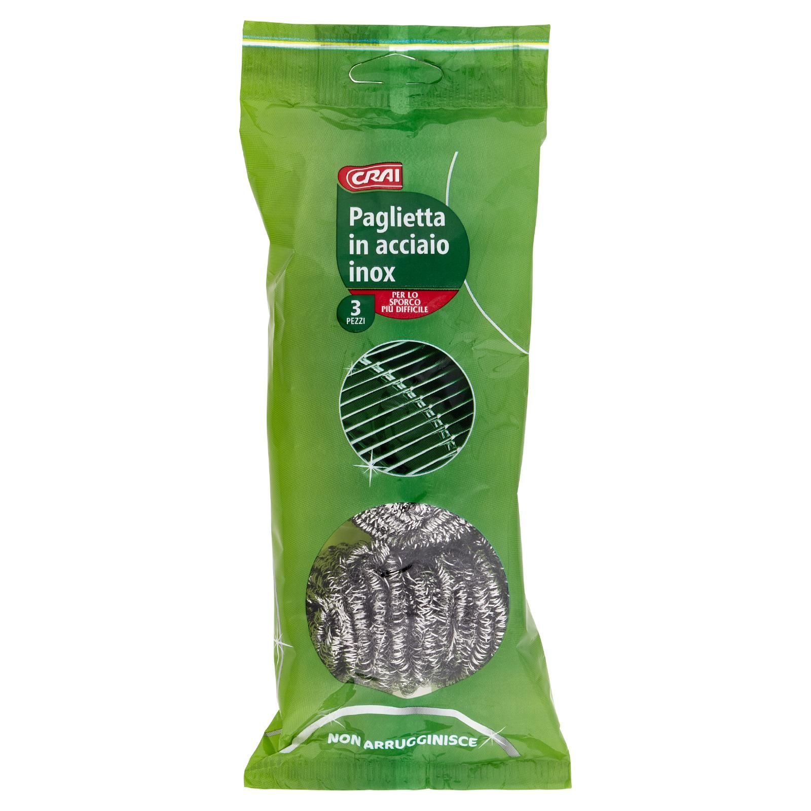 Crai Paglietta in acciao inox 3 x 20 g