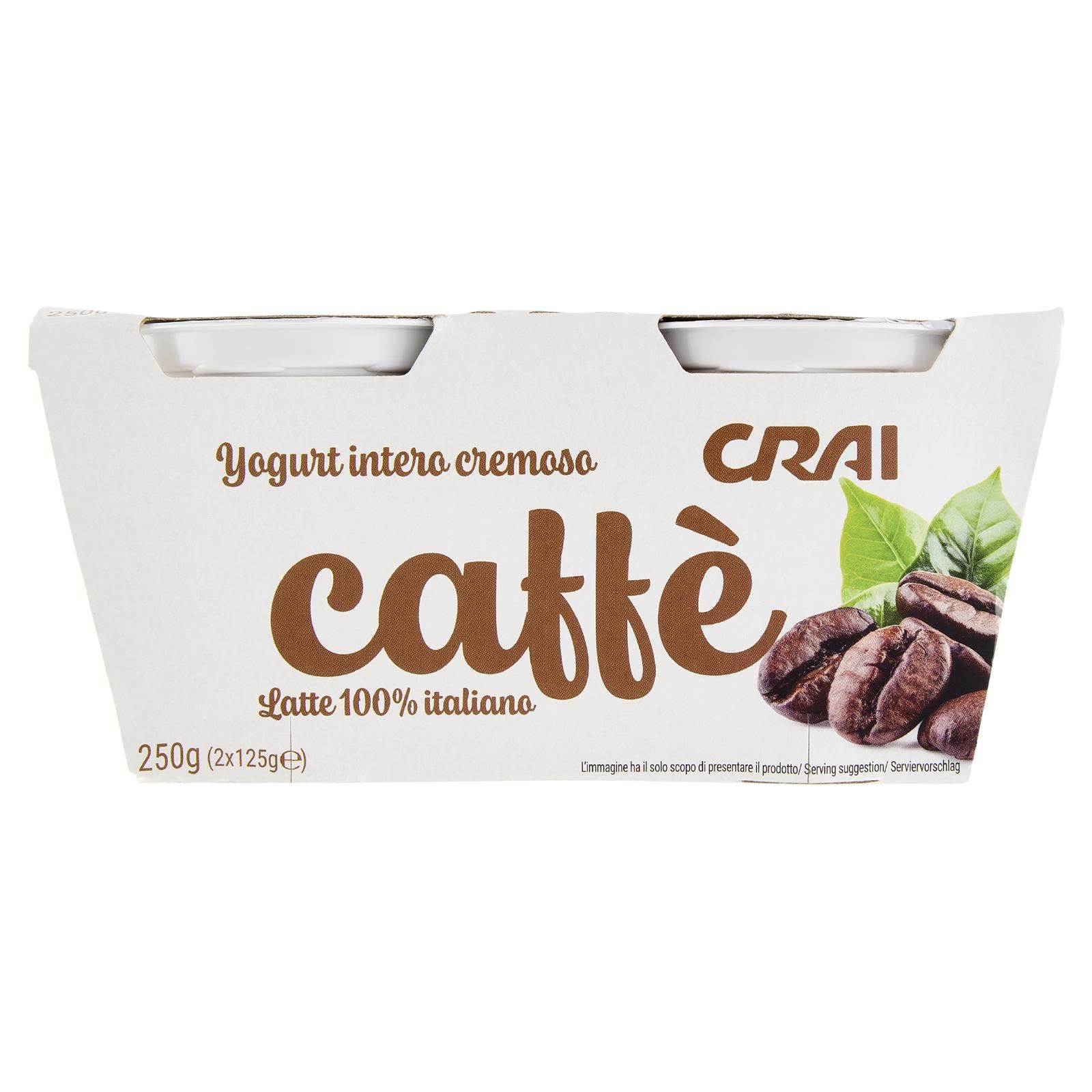 Crai Yogurt intero cremoso caffè 2 x 125 g