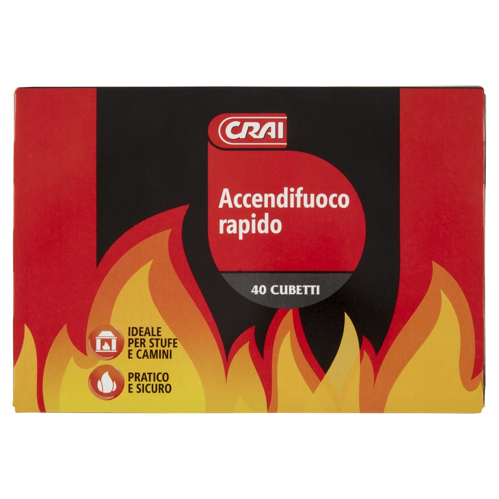 Crai Accendifuoco rapido Cubetti 40 pz