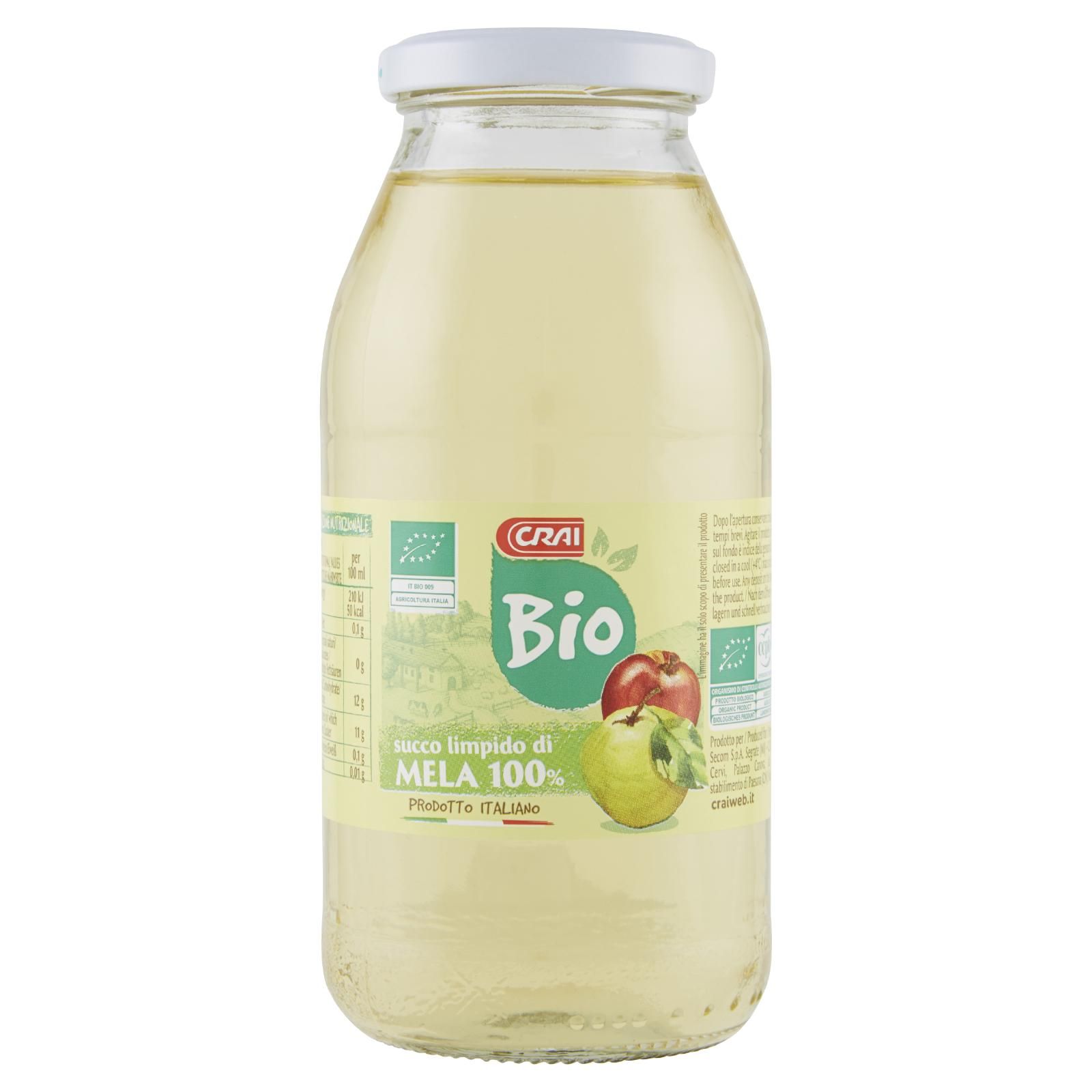 Crai Bio succo limpido di Mela 100% 500 ml