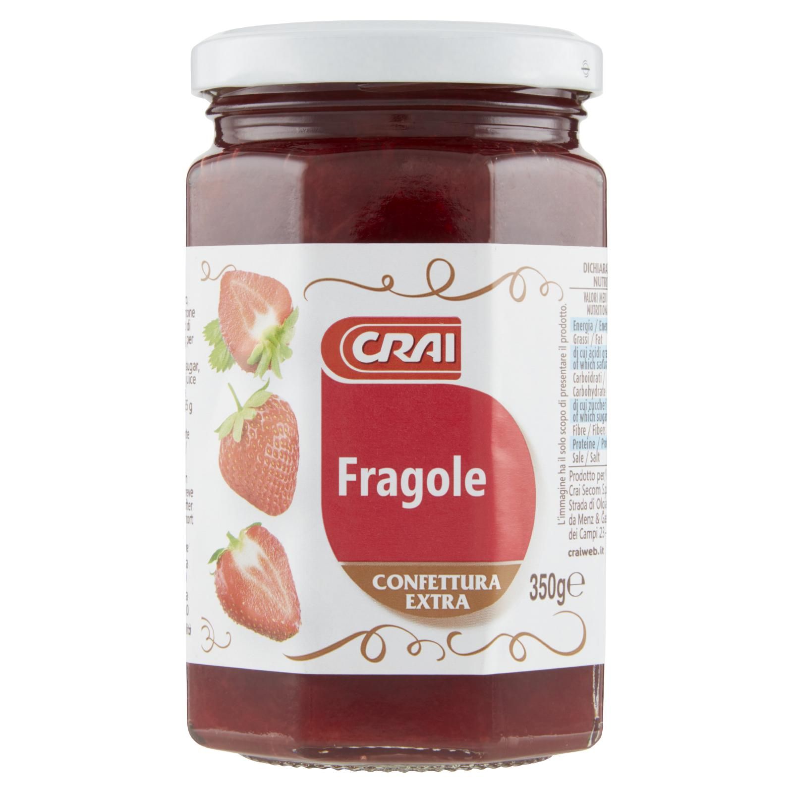 Crai Fragole Confettura Extra 350 g