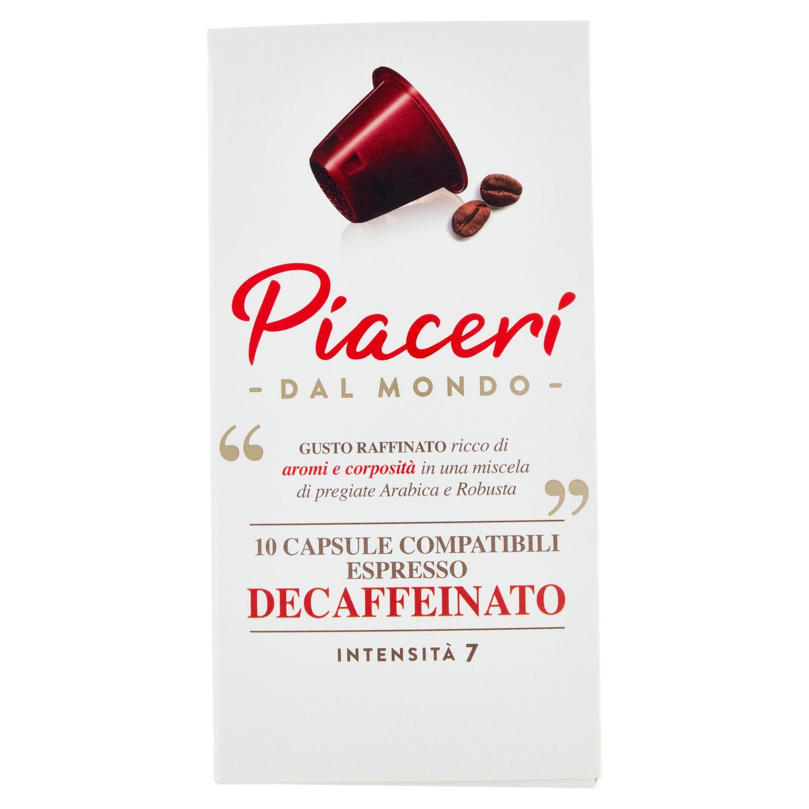 Piaceri dal Mondo Capsule Compatibili Espresso Decaffeinato 10 x 5 g
