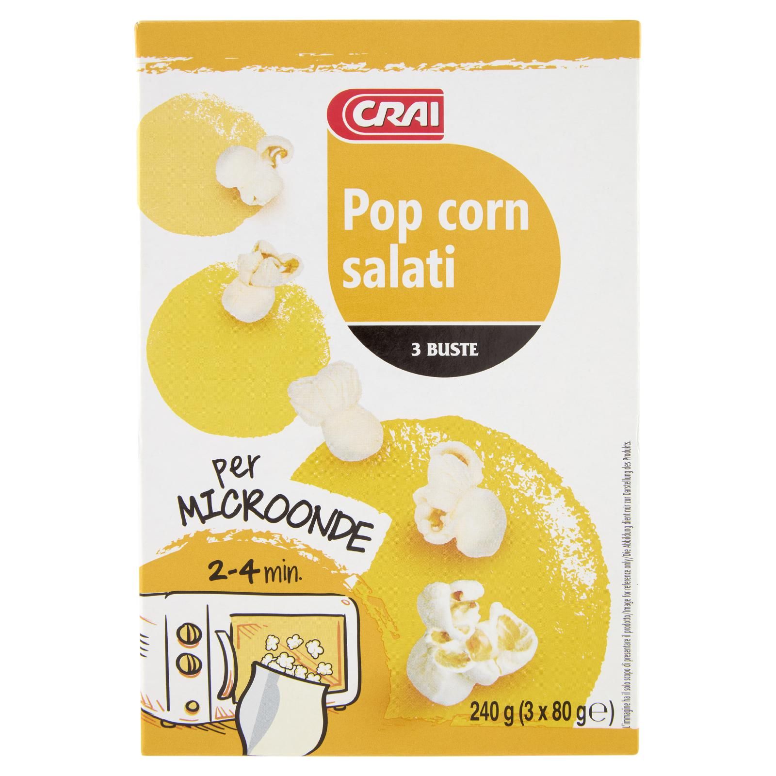 Crai Pop corn salati 3 x 80 g