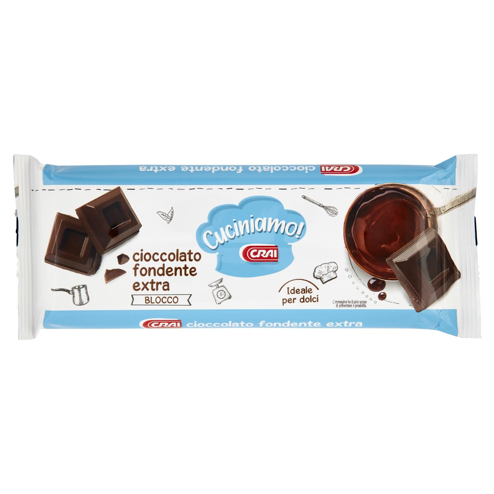 Crai Cuciniamo! cioccolato fondente extra 200 g