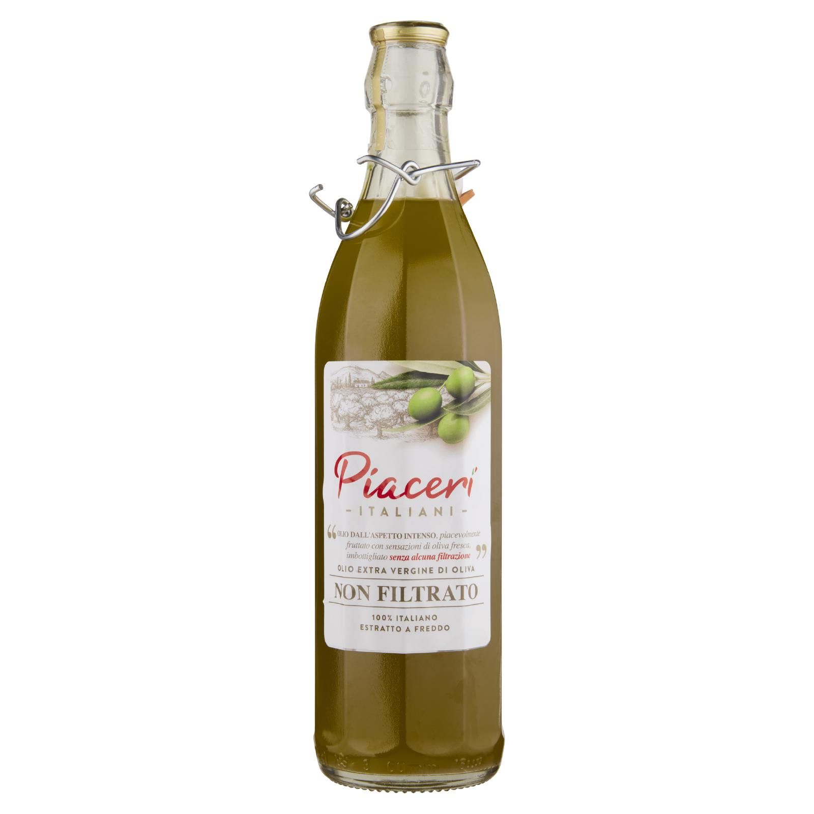 Piaceri Italiani Olio Extra Vergine di Oliva Non Filtrato 0,75 l