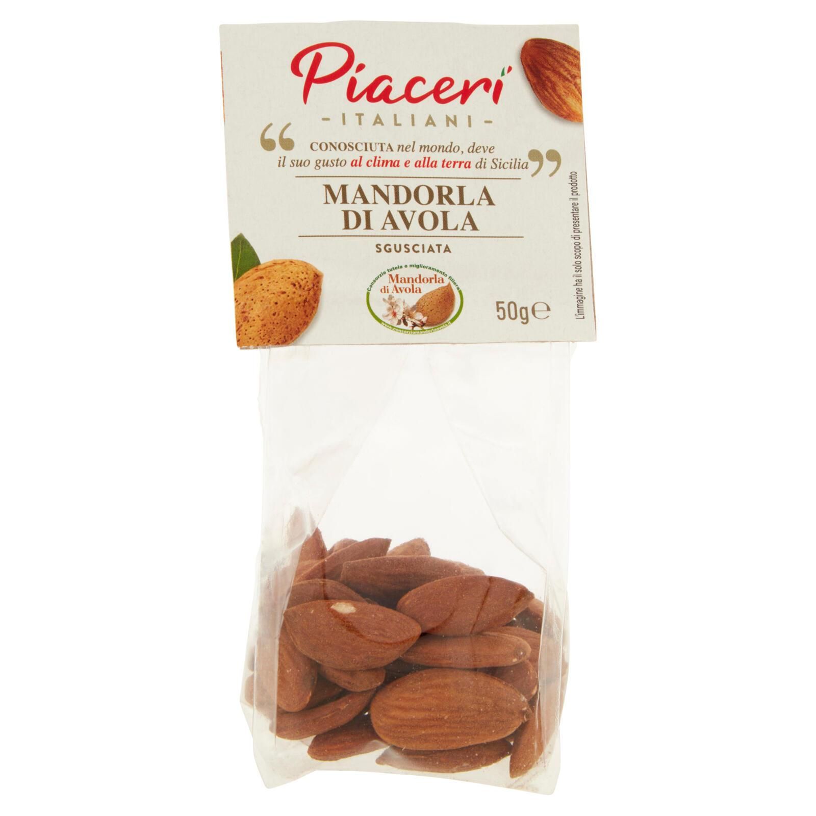 Piaceri Italiani Mandorla Di Avola Sgusciata 50 g