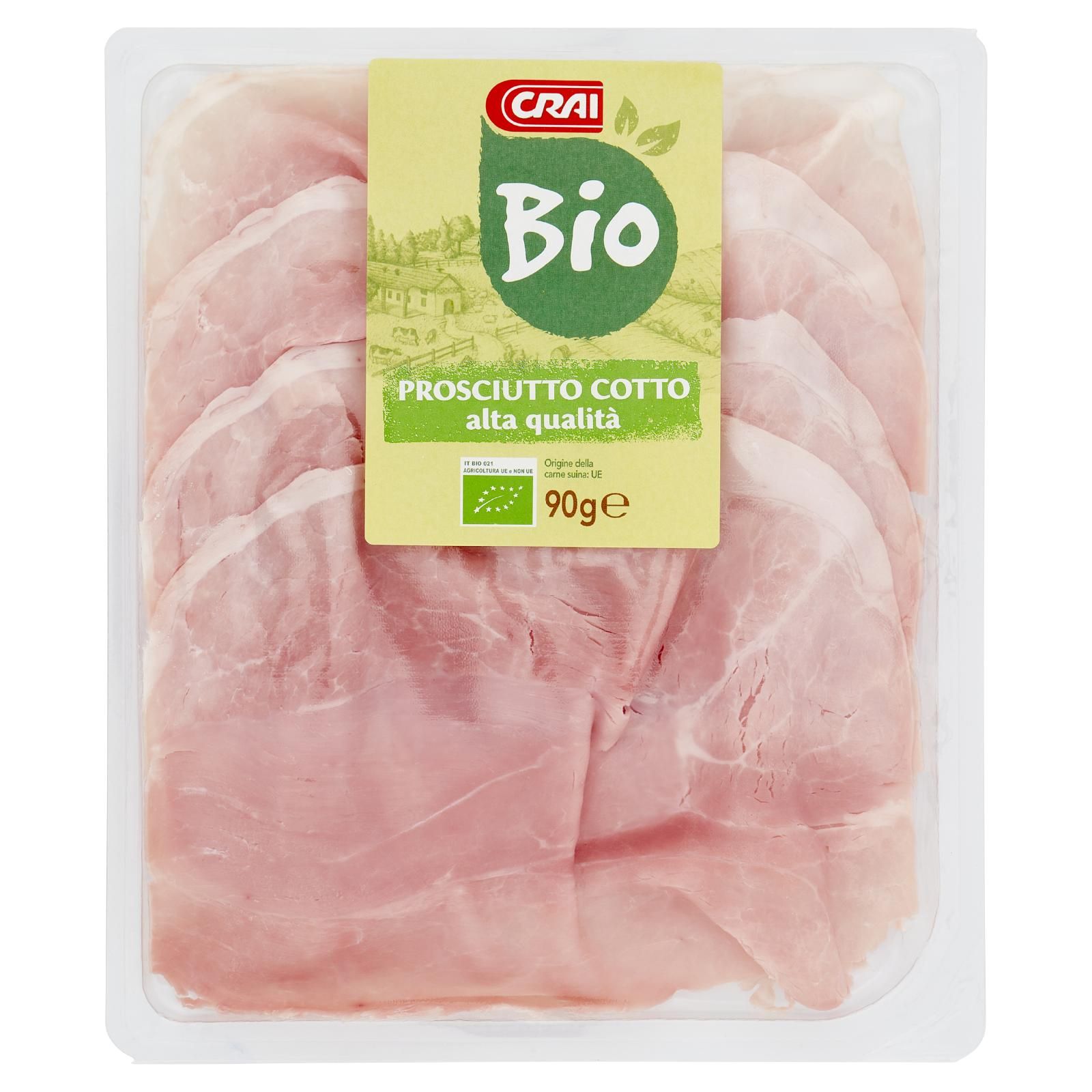 Crai Bio Prosciutto Cotto Alta Qualità 90 g
