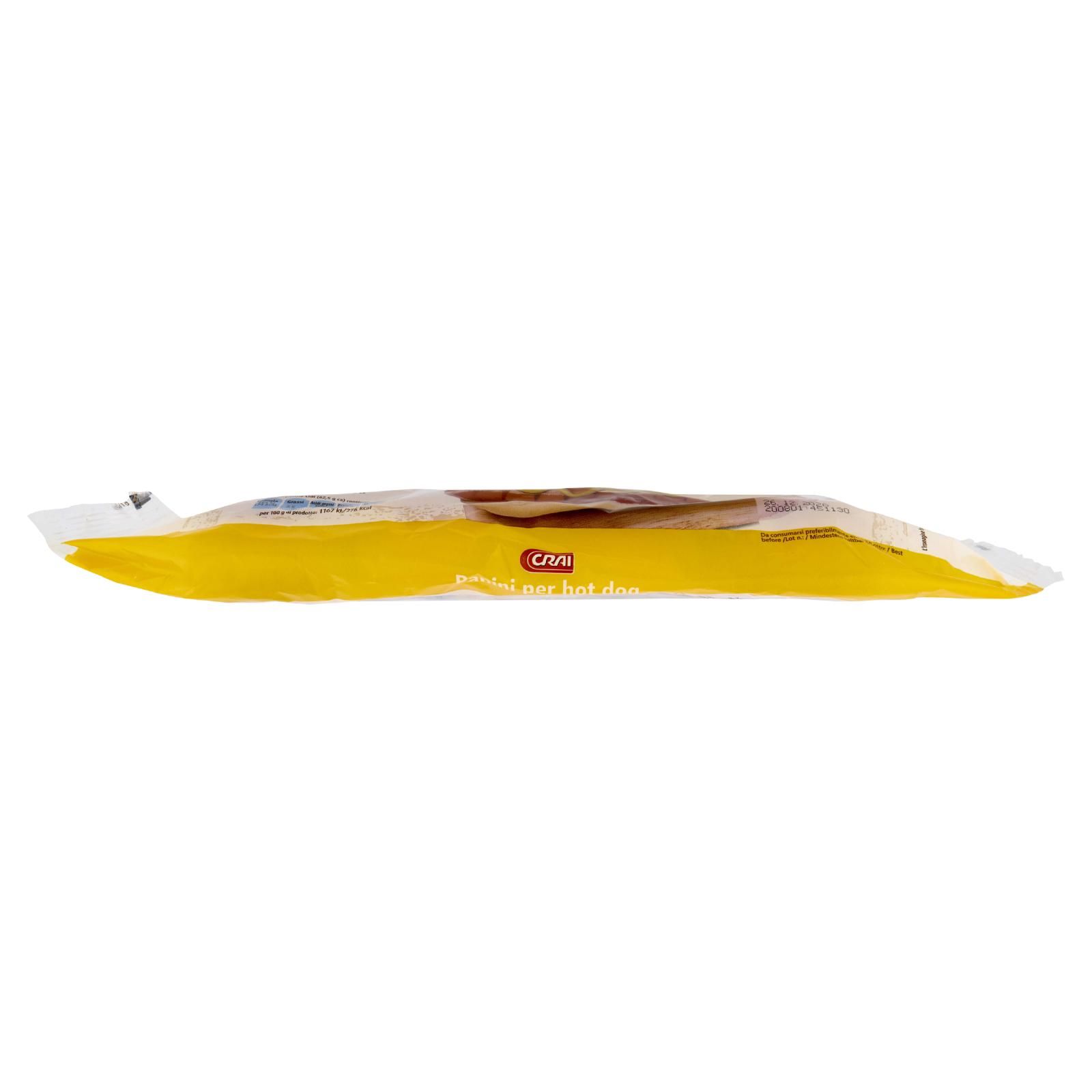 Crai Panini per hot dog 4 x 62,5 g