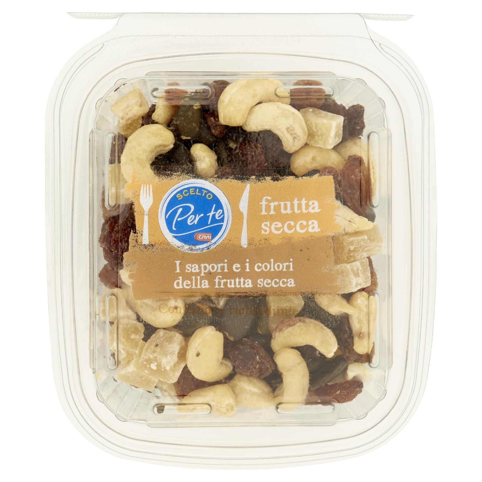Crai Scelto Per te Mix Sport - Misto di Frutta Sgusciata, Essiccata e Semi 180 g