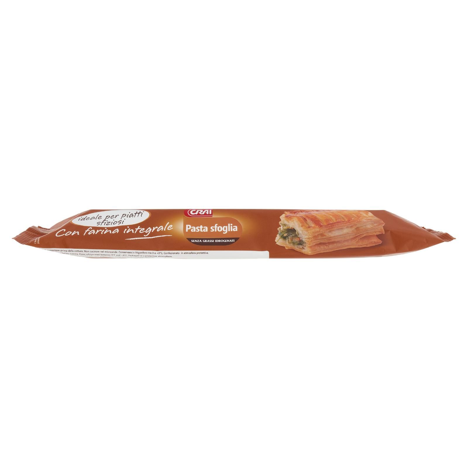 Crai Pasta Sfoglia Senza Grassi Idrogenati con farina integrale 240 g