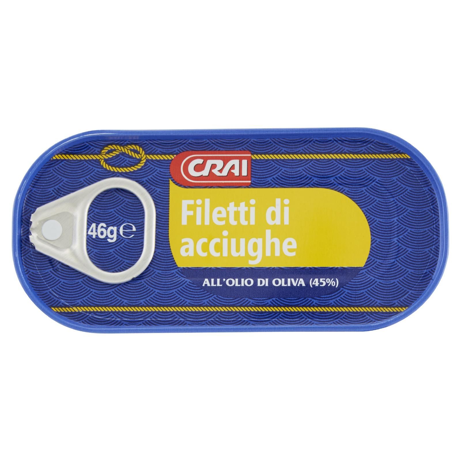 Crai Filetti di Alici Sott'Olio 46 g