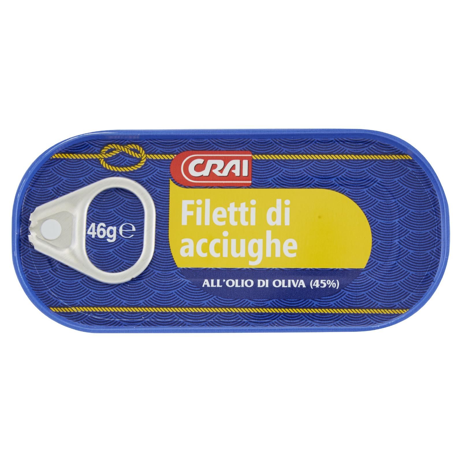 Crai Filetti di Alici Sott'Olio 46 g