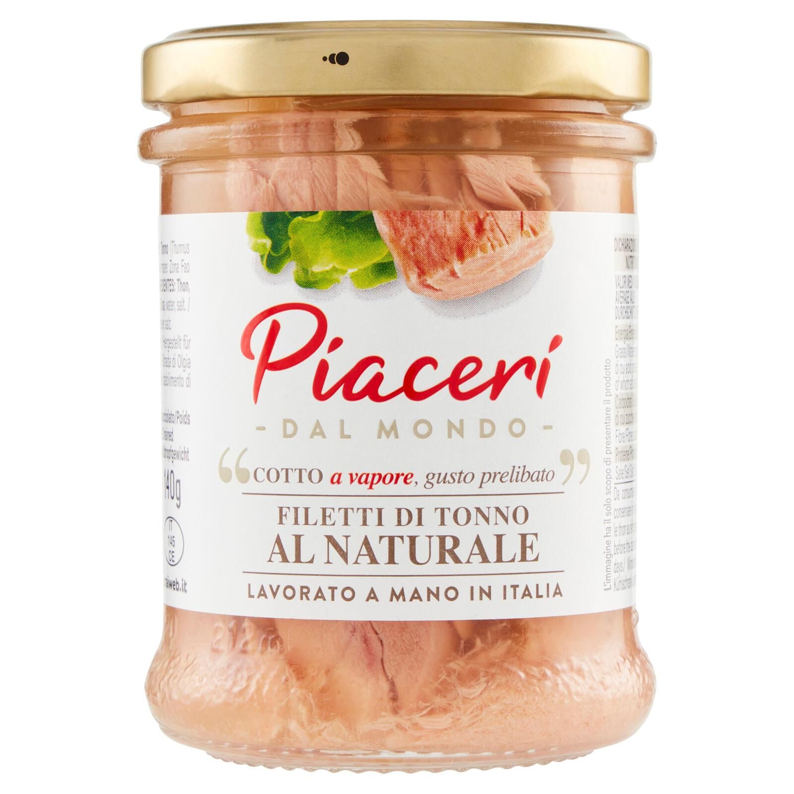 Piaceri dal Mondo Filetti di Tonno Al Naturale 200 g