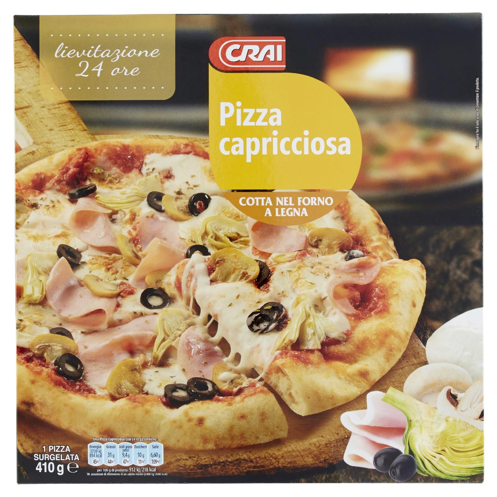 Crai Pizza capricciosa 1 Pizza Surgelata 410 g
