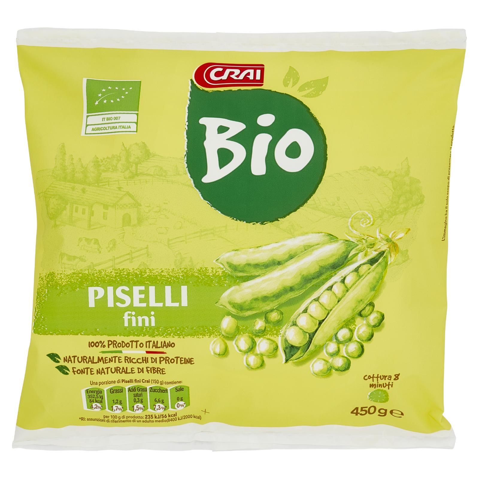 Crai Bio Piselli fini 450 g