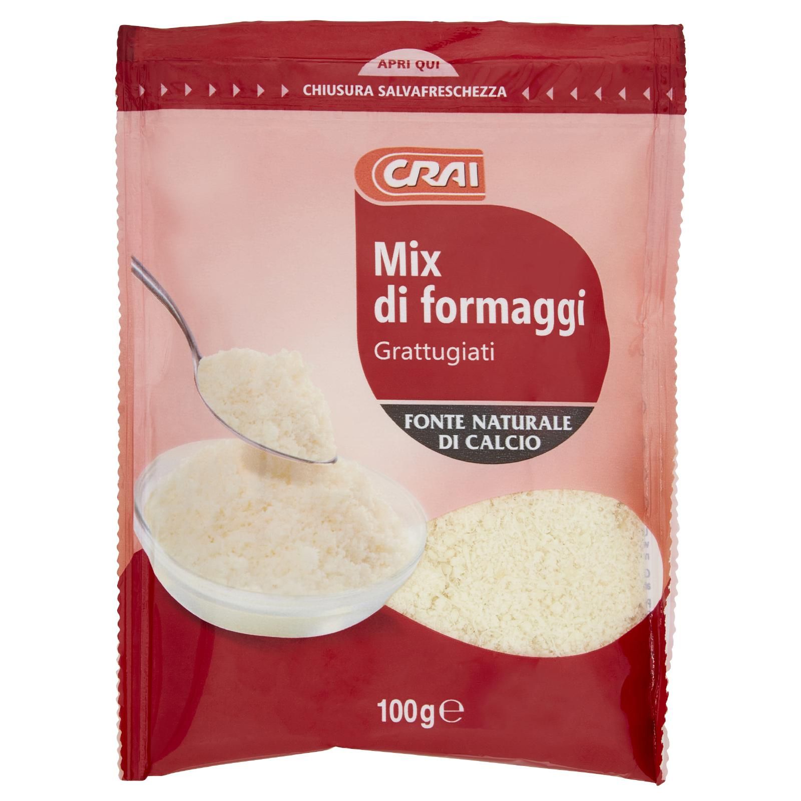 Crai Mix di Formaggi Grattugiati 100 g