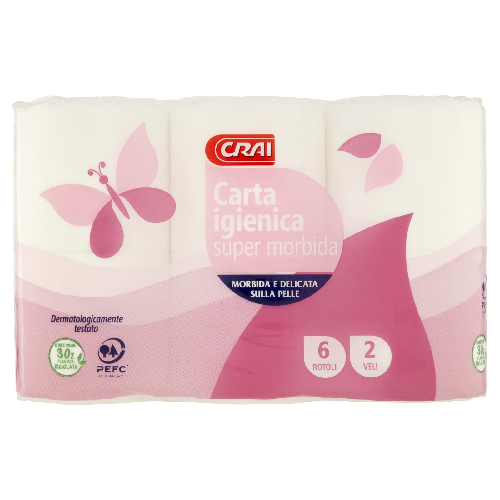 Crai Carta igienica super morbida 2 Veli 6 pz