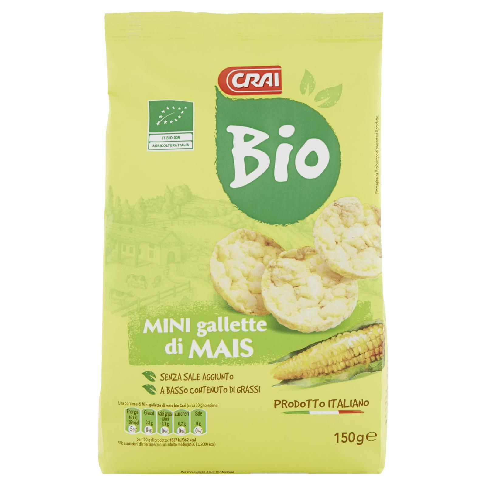 Crai Bio Mini gallette di Mais 150 g