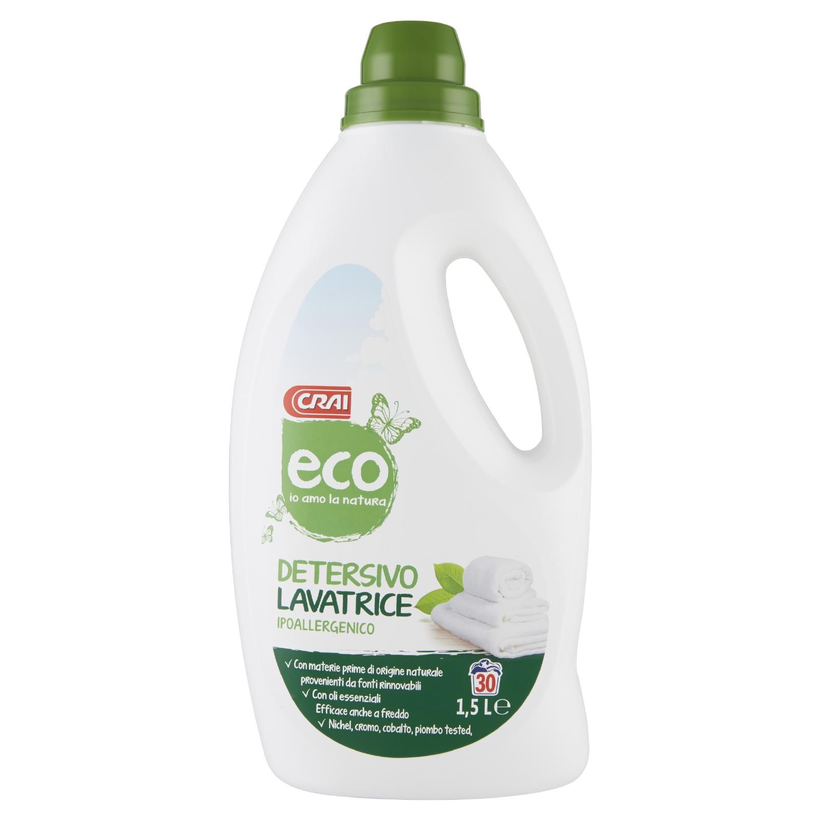 Crai eco Detersivo Lavatrice Ipoallergenico 1,5 L