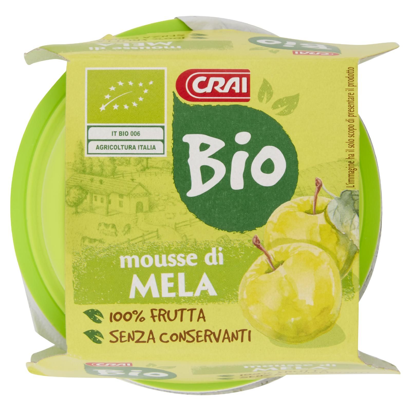 Crai Bio mousse di Mela 2 x 100 g