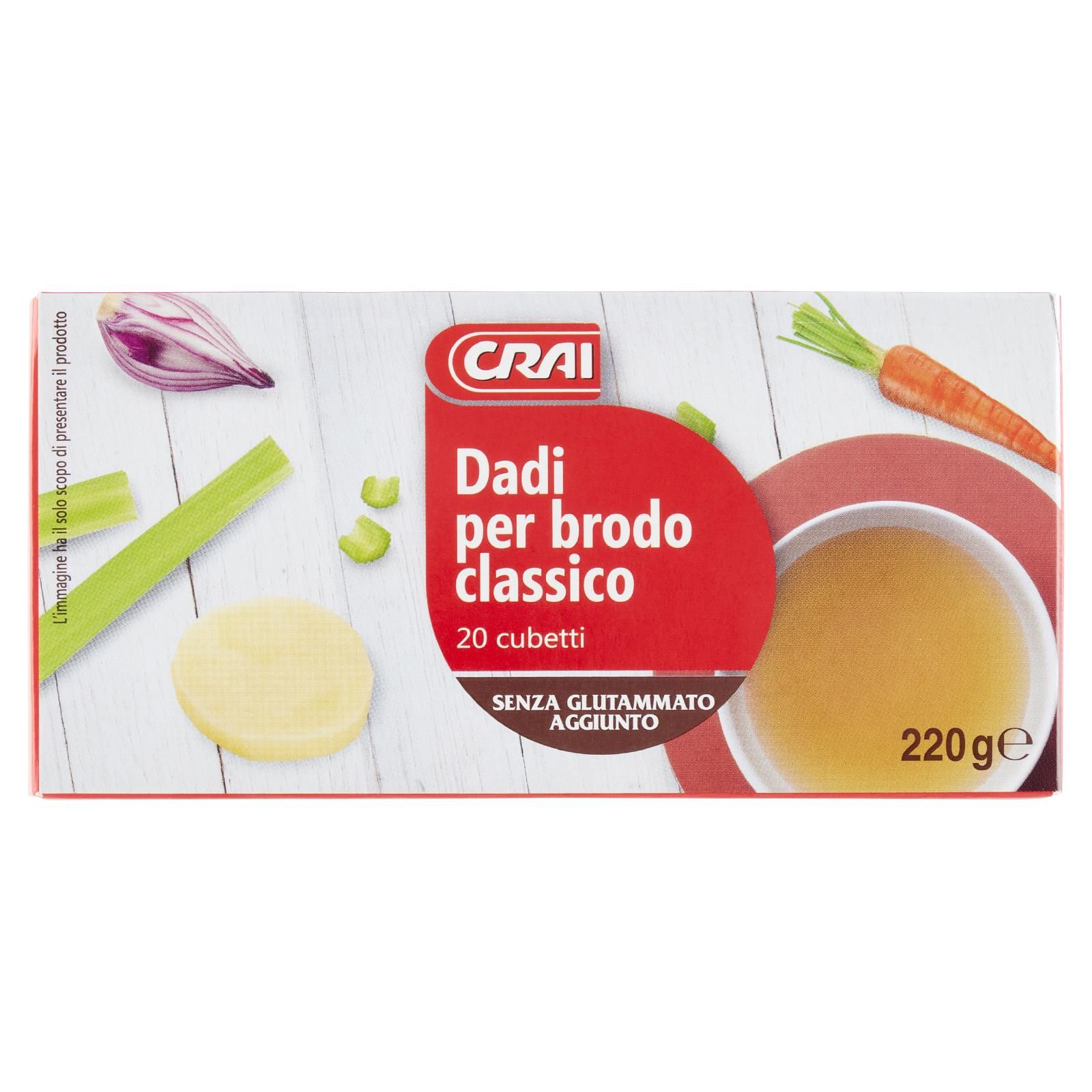 Crai Dadi per brodo classico 20 cubetti 220 g