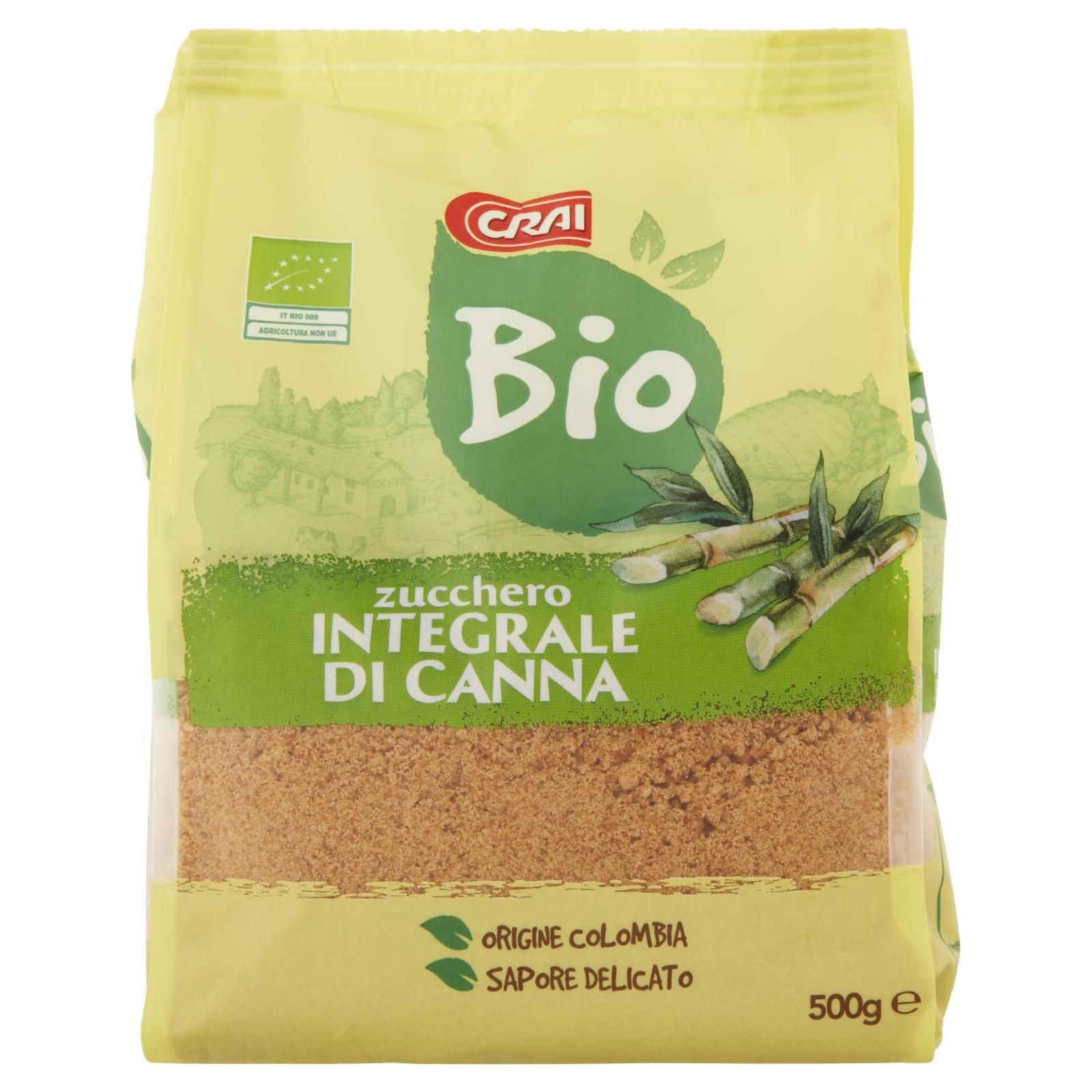 Crai Bio zucchero Integrale Di Canna 500 g