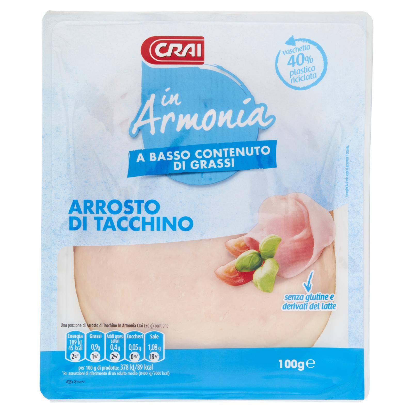 Crai in Armonia Arrosto di Tacchino 100 g