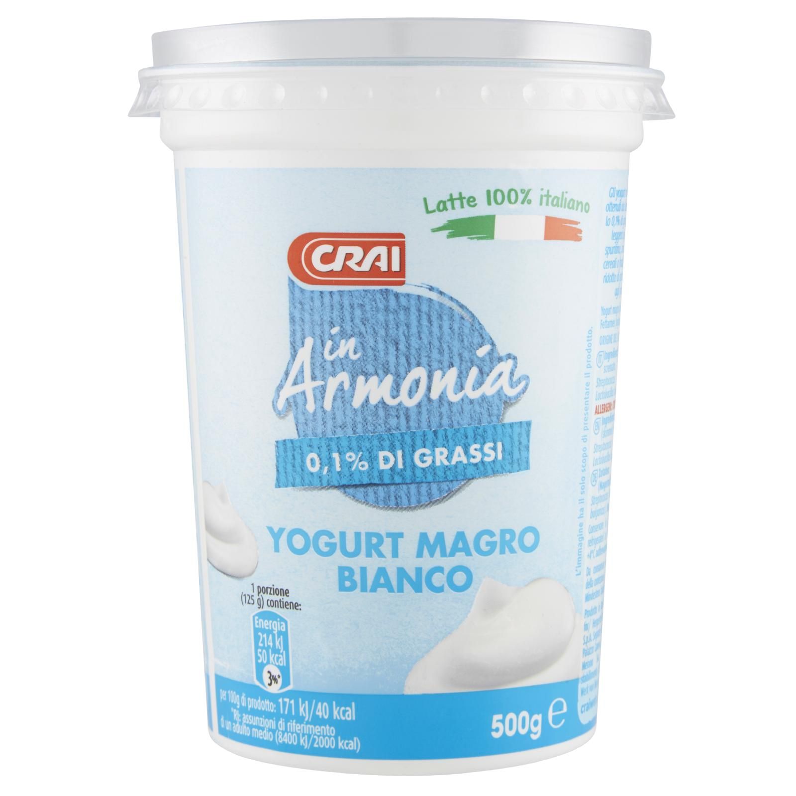 Crai in Armonia Yogurt Magro Bianco 500 g