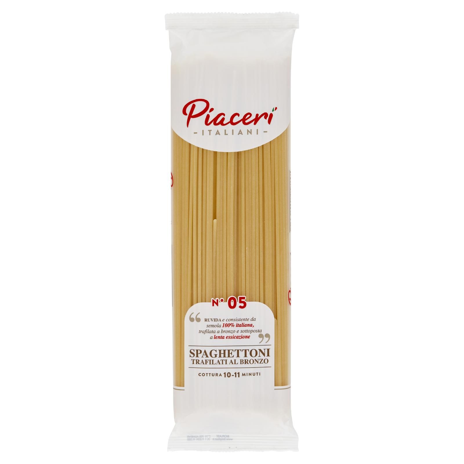 Piaceri Italiani Spaghettoni Trafilati al Bronzo N° 05 500 g