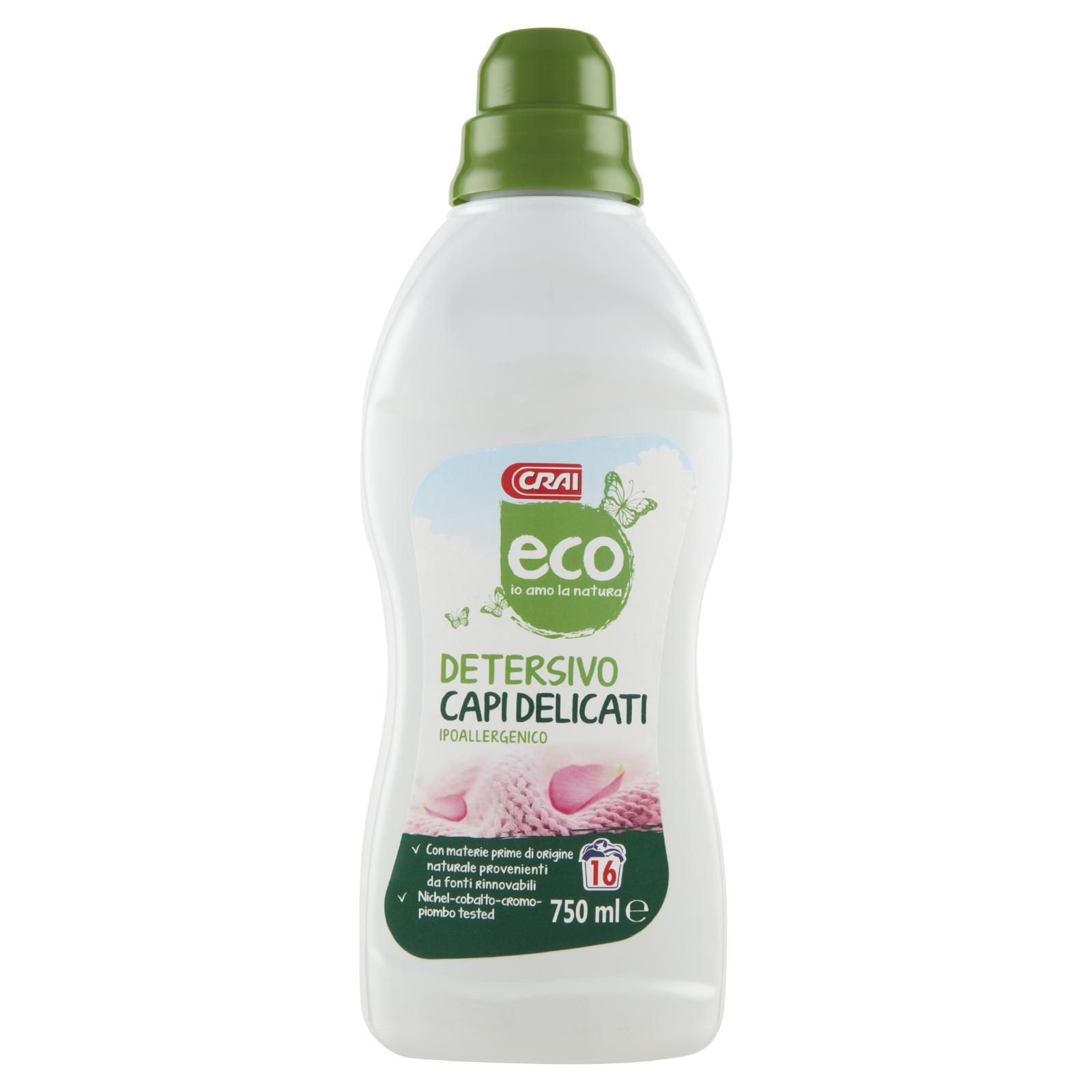 Crai eco Detersivo Capi Delicati Ipoallergenico 750 ml