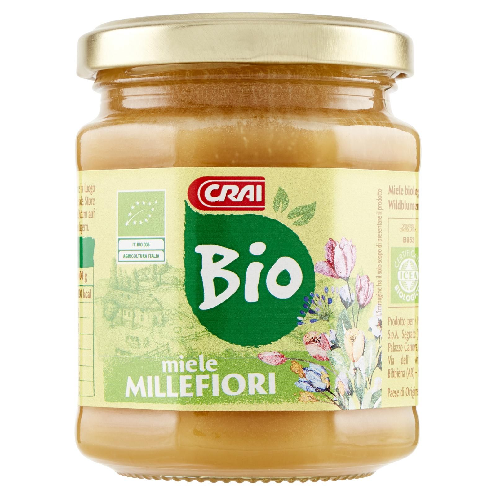 Crai Bio miele Millefiori 300 g