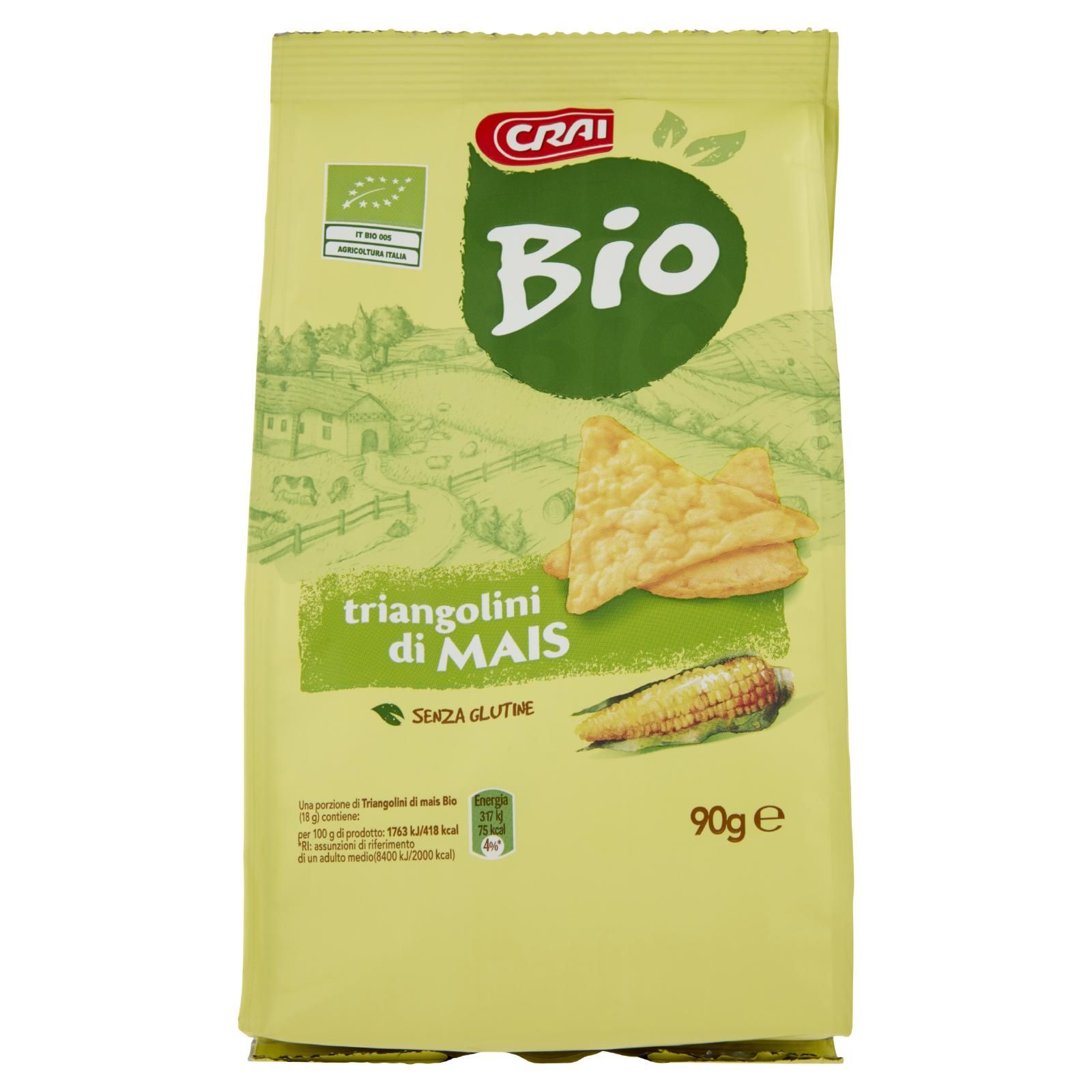 Crai Bio triangolini di Mais 90 g