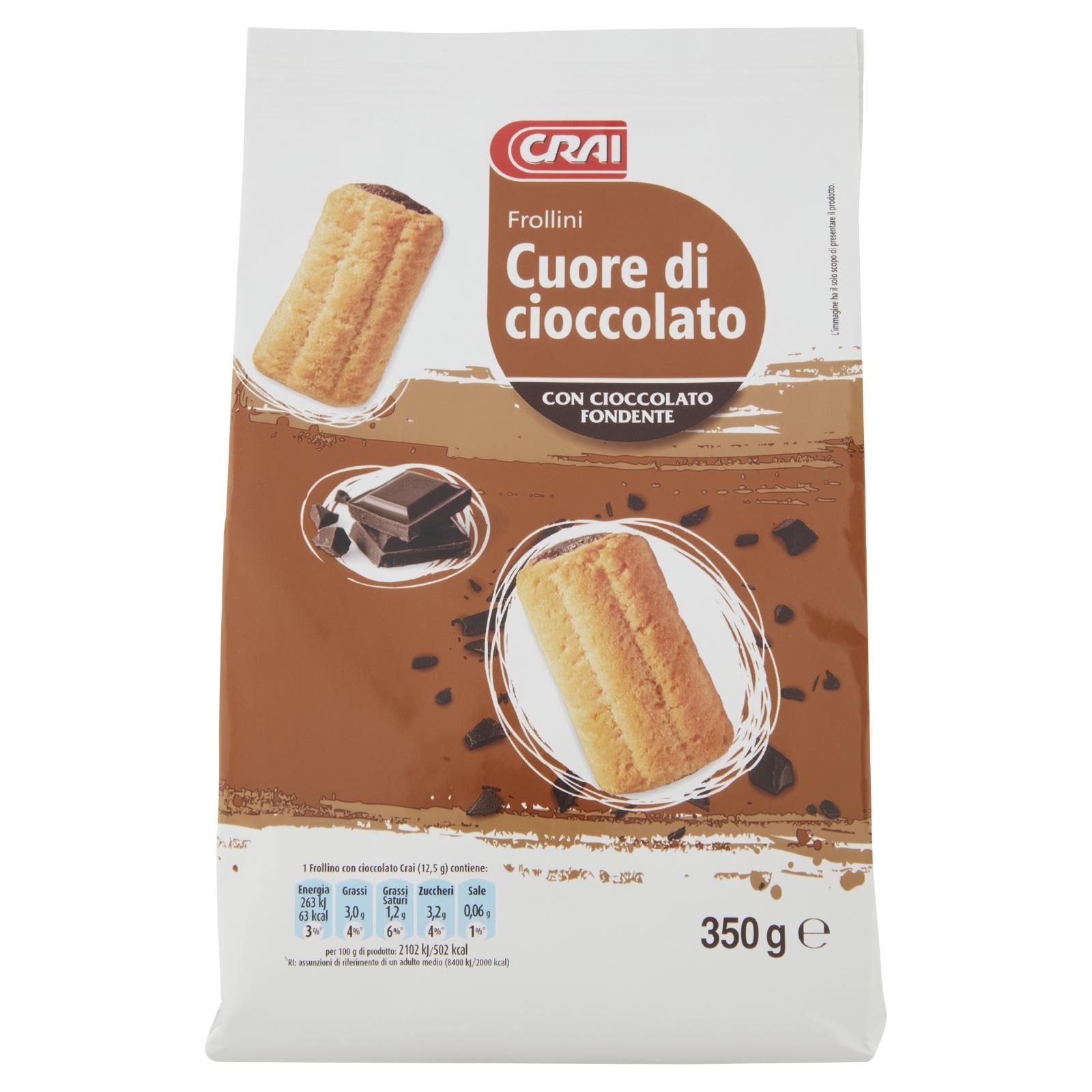 Crai Frollini Cuore di cioccolato 350 g
