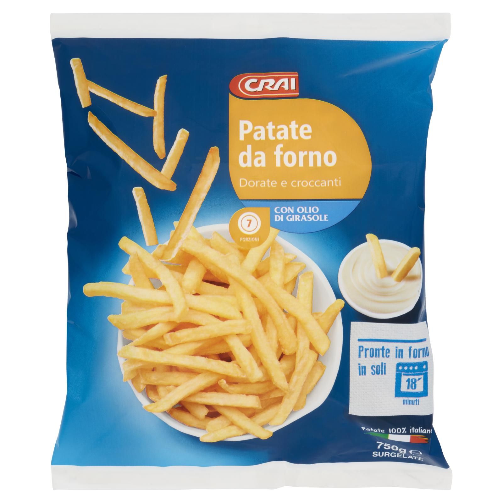 Crai Patate da forno Surgelate 750 g