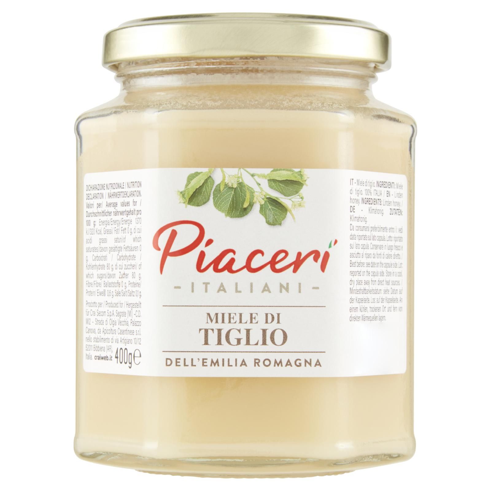 Piaceri Italiani Miele Di Tiglio Dell'Emilia Romagna 400 g