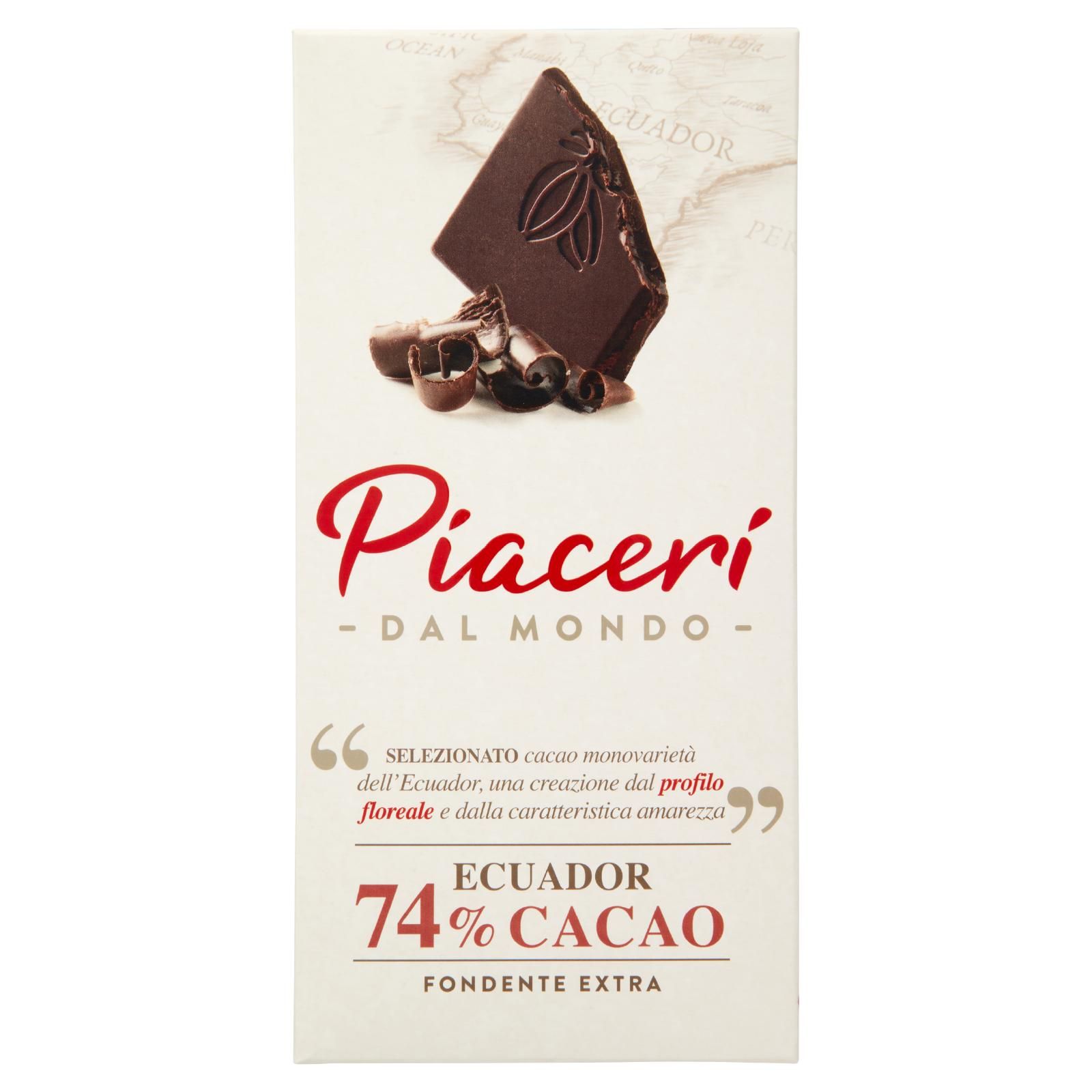Piaceri dal Mondo Ecuador 74% Cacao Fondente Extra 100 g