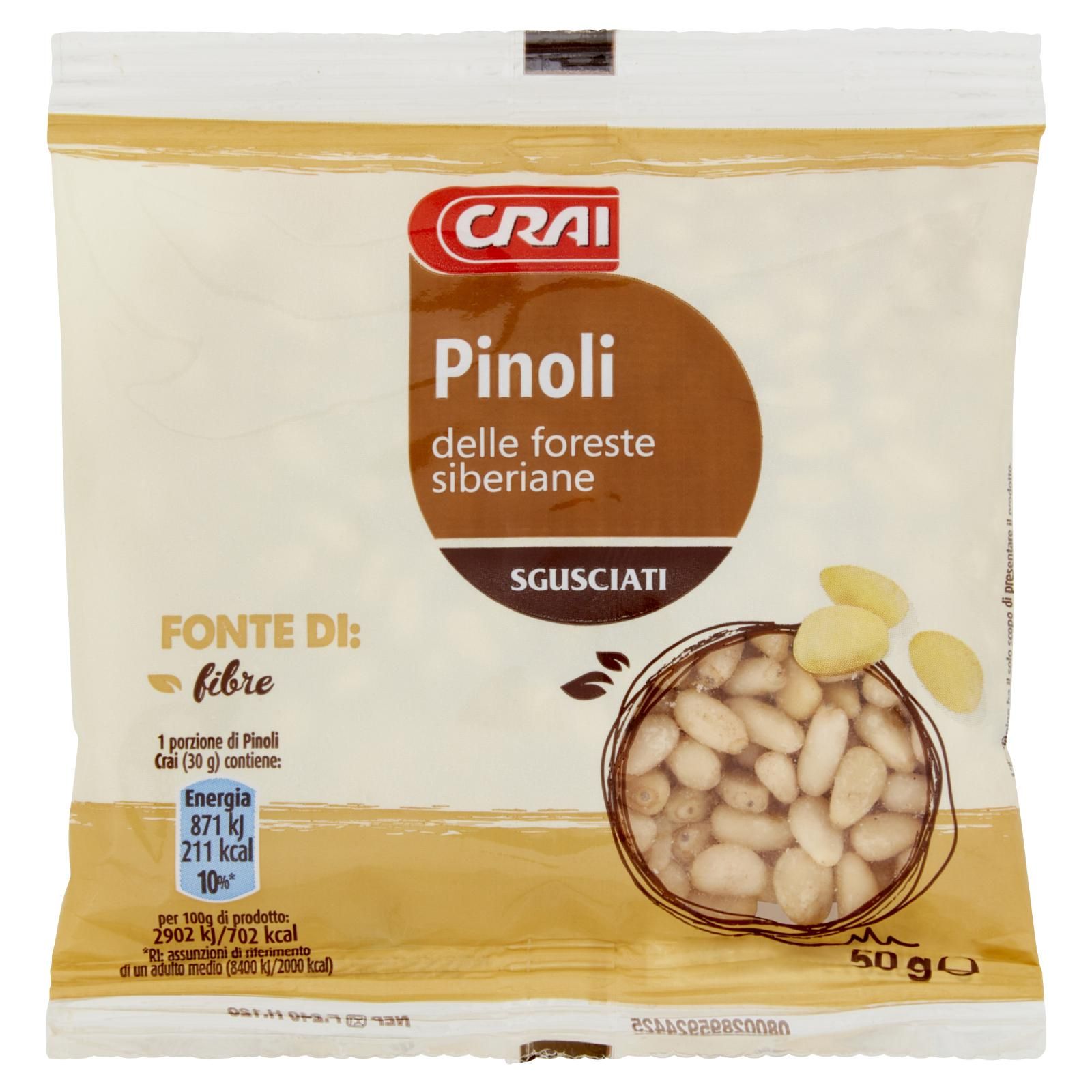 Crai Pinoli delle foreste siberiane Sgusciati 50 g