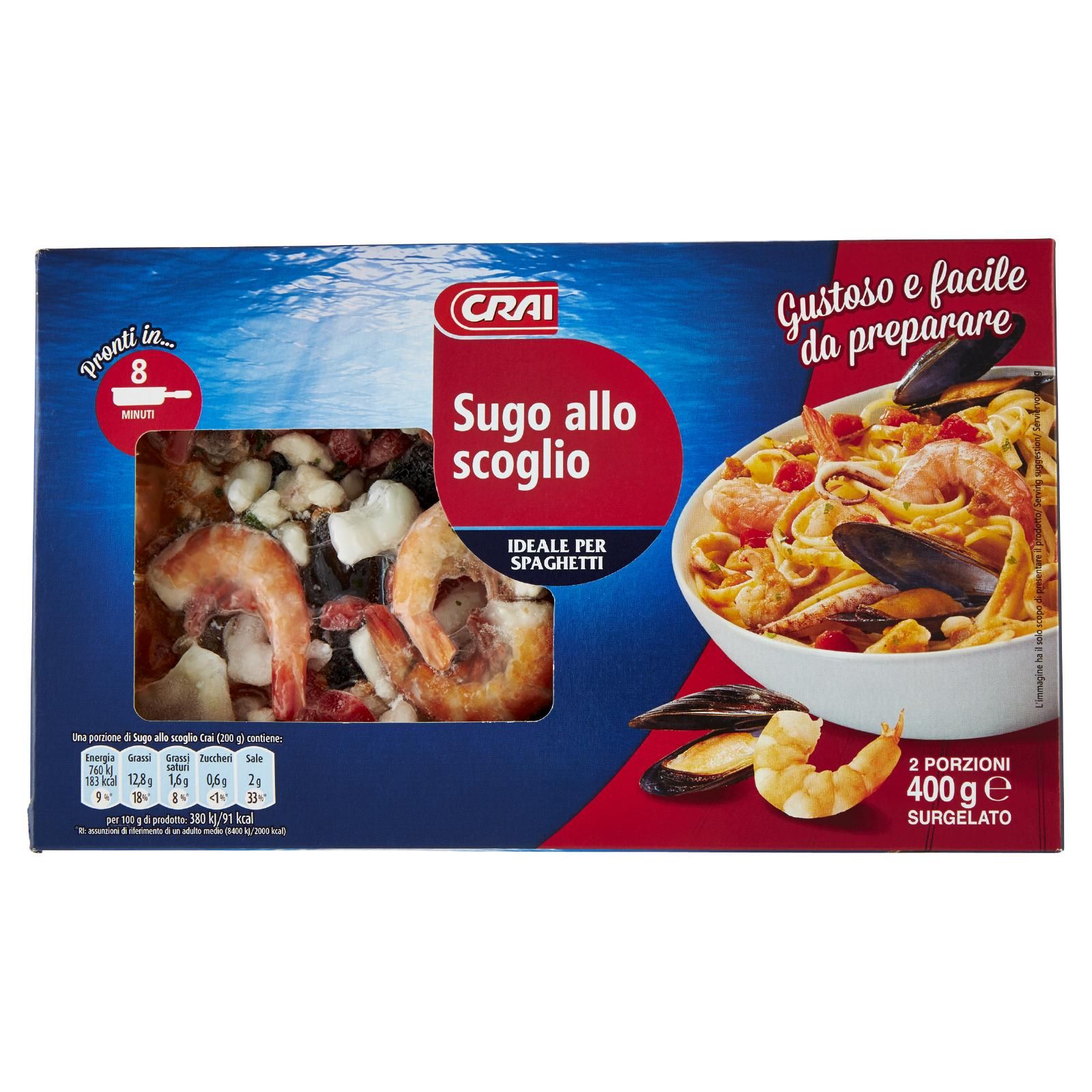 Crai Sugo allo scoglio Surgelato 400 g