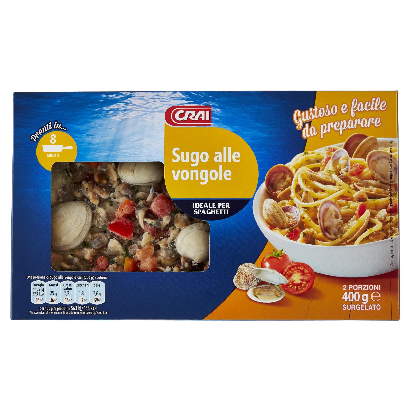 Crai Sugo alle vongole Surgelato 400 g