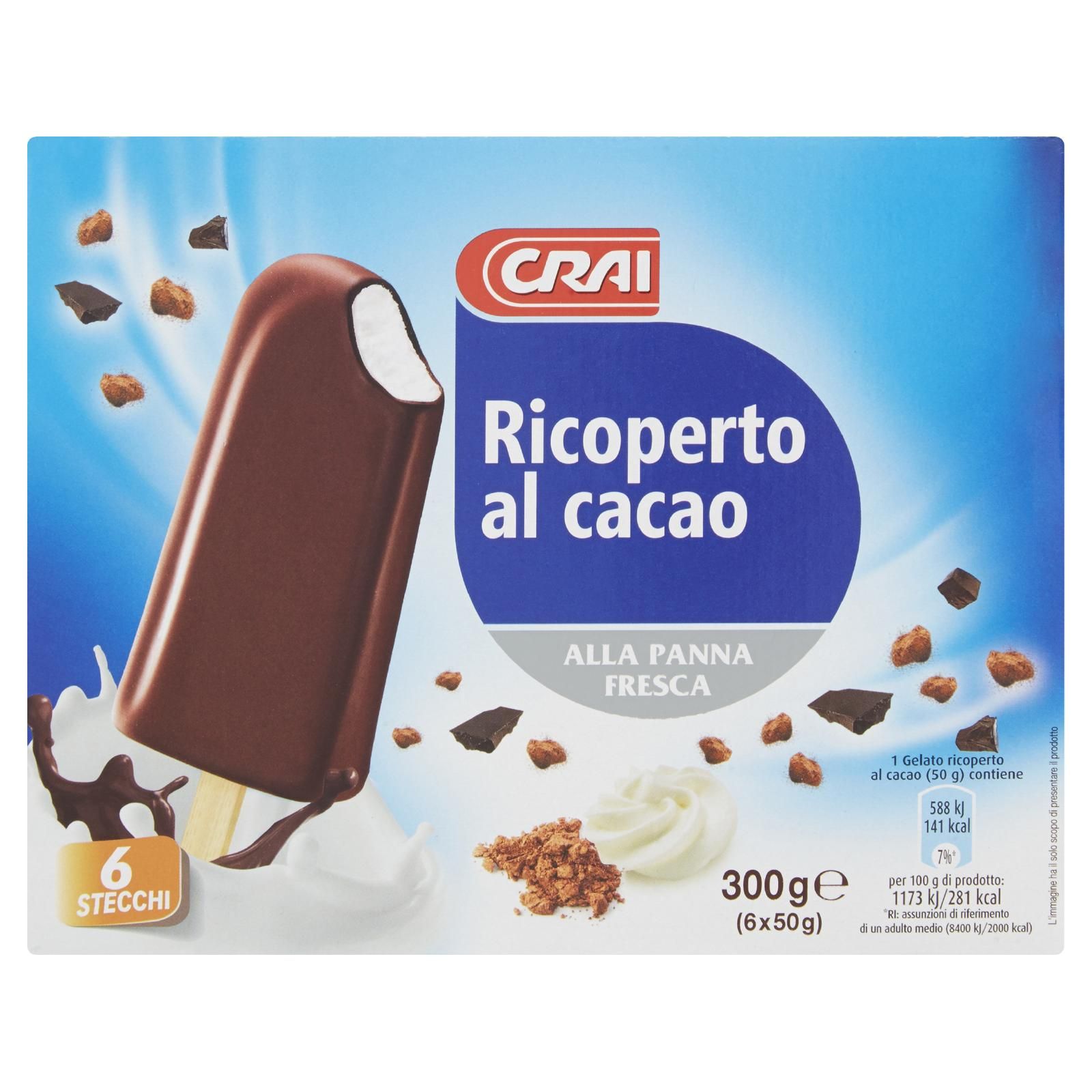 Crai Ricoperto al cacao 6 x 50 g