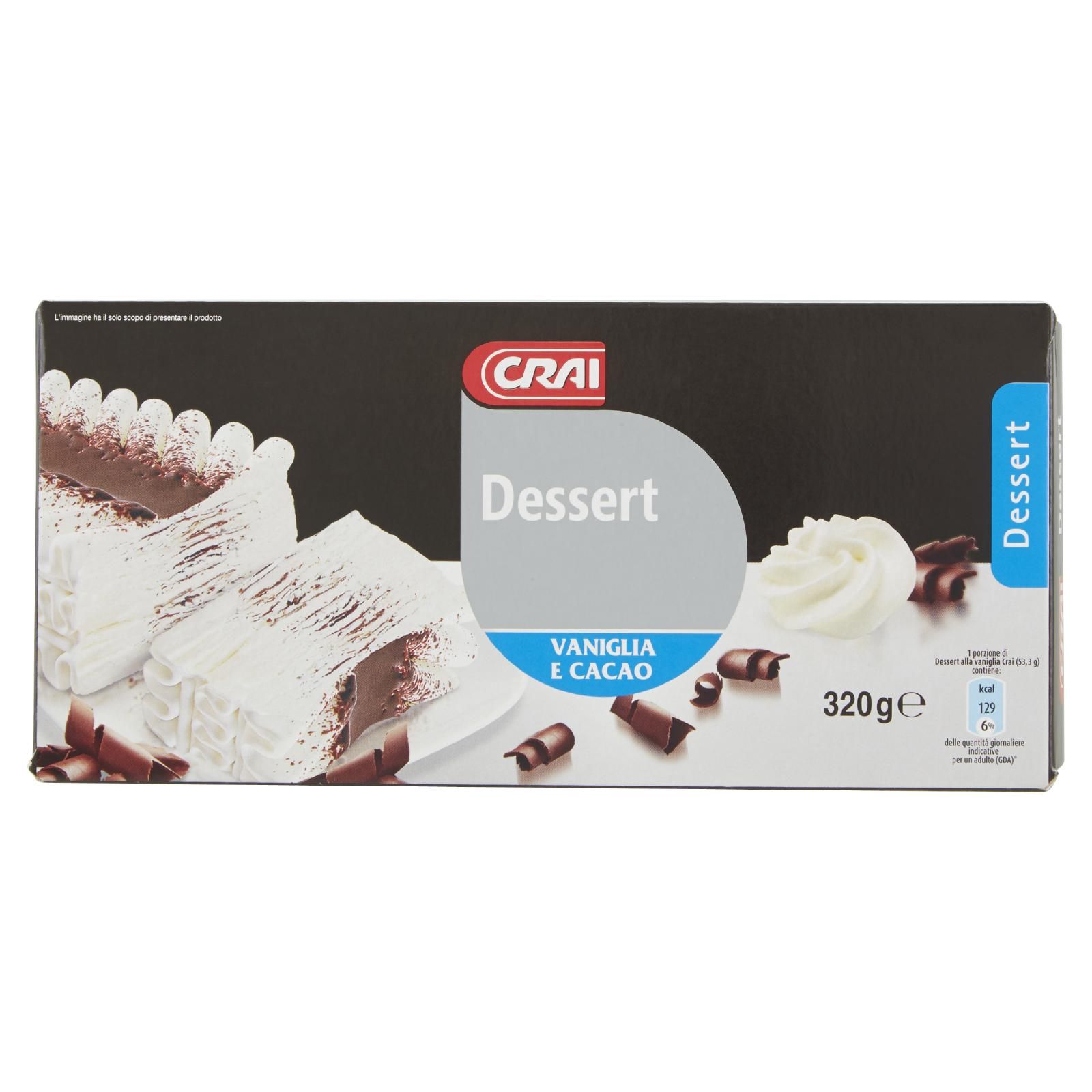 Crai Dessert vaniglia e Cacao 320 g