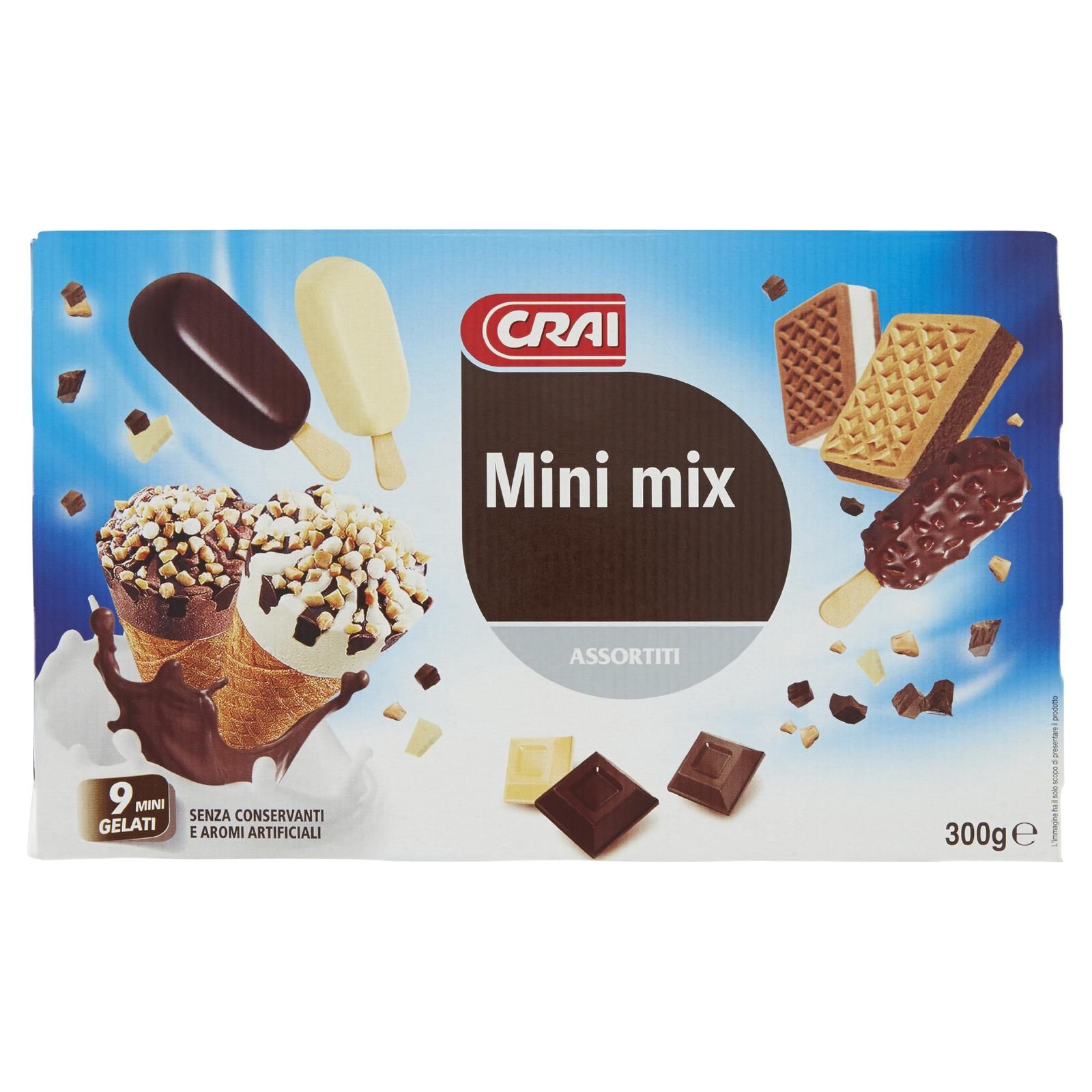 Crai Mini Mix Assortiti 9 Mini Gelati 300 g