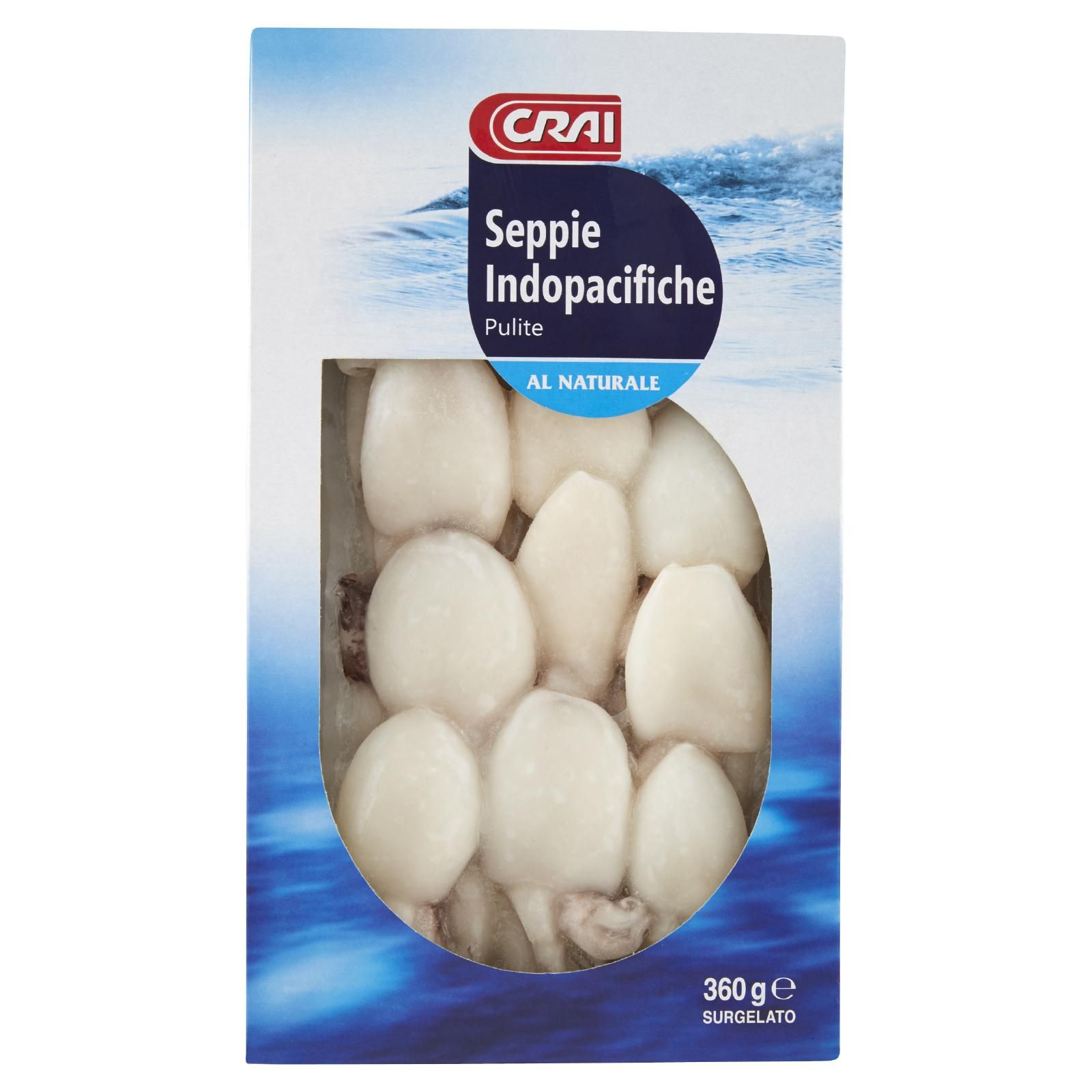 Crai Seppie Indopacifiche Pulite Surgelato 360 g