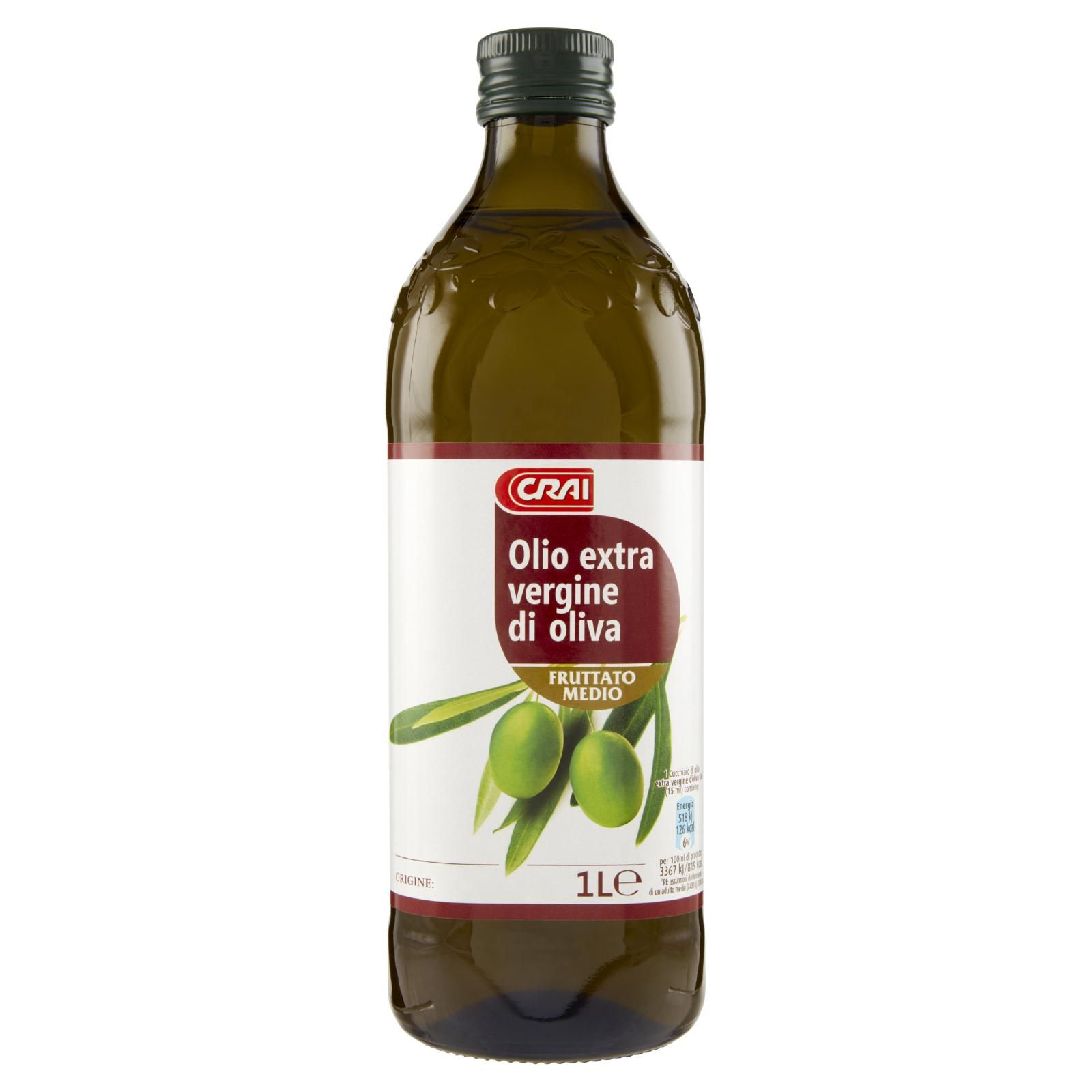 Crai Olio extra vergine di oliva Fruttato Medio 1 L